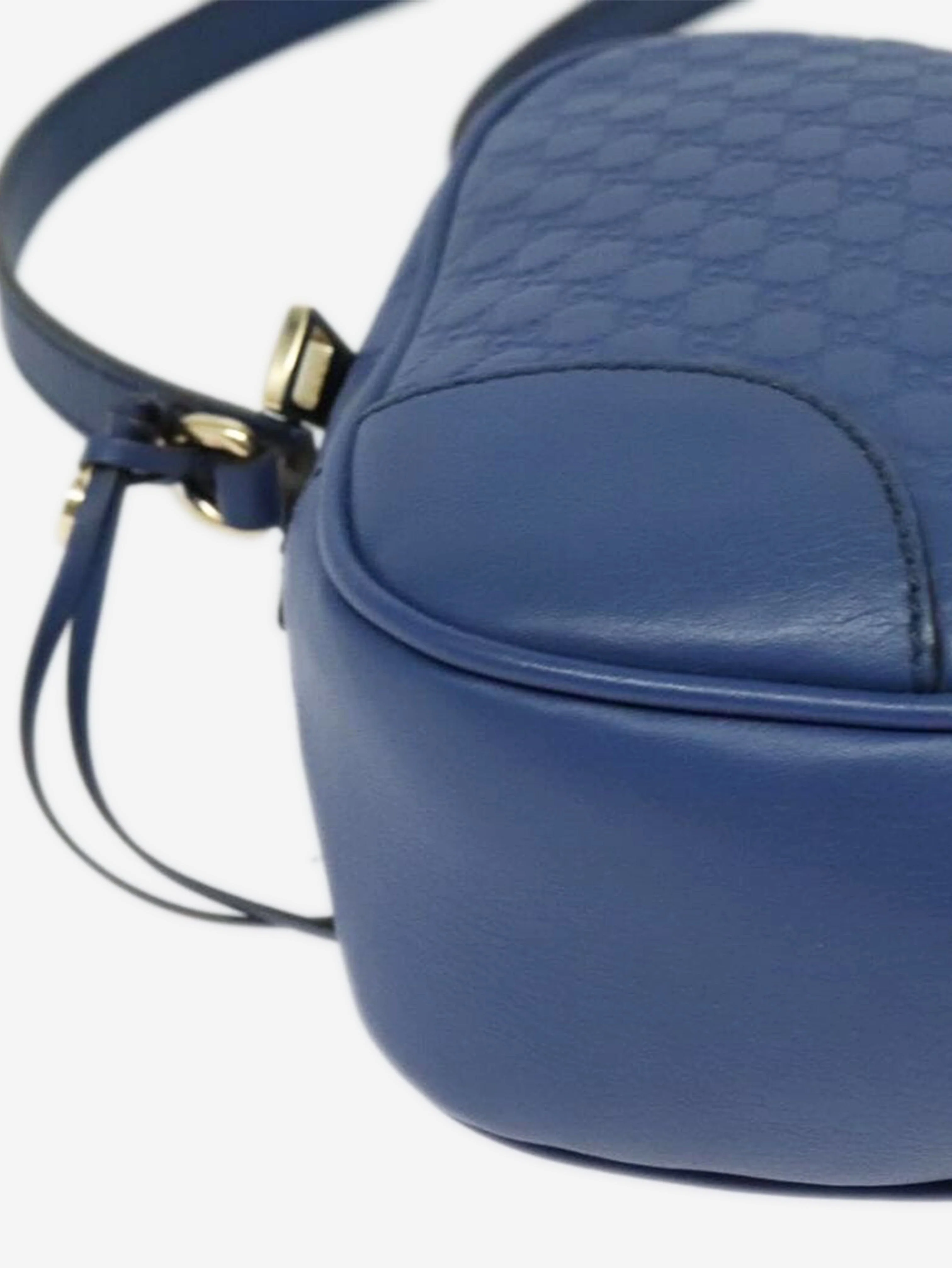 Blue micro GG Guccissima bag - Image 12