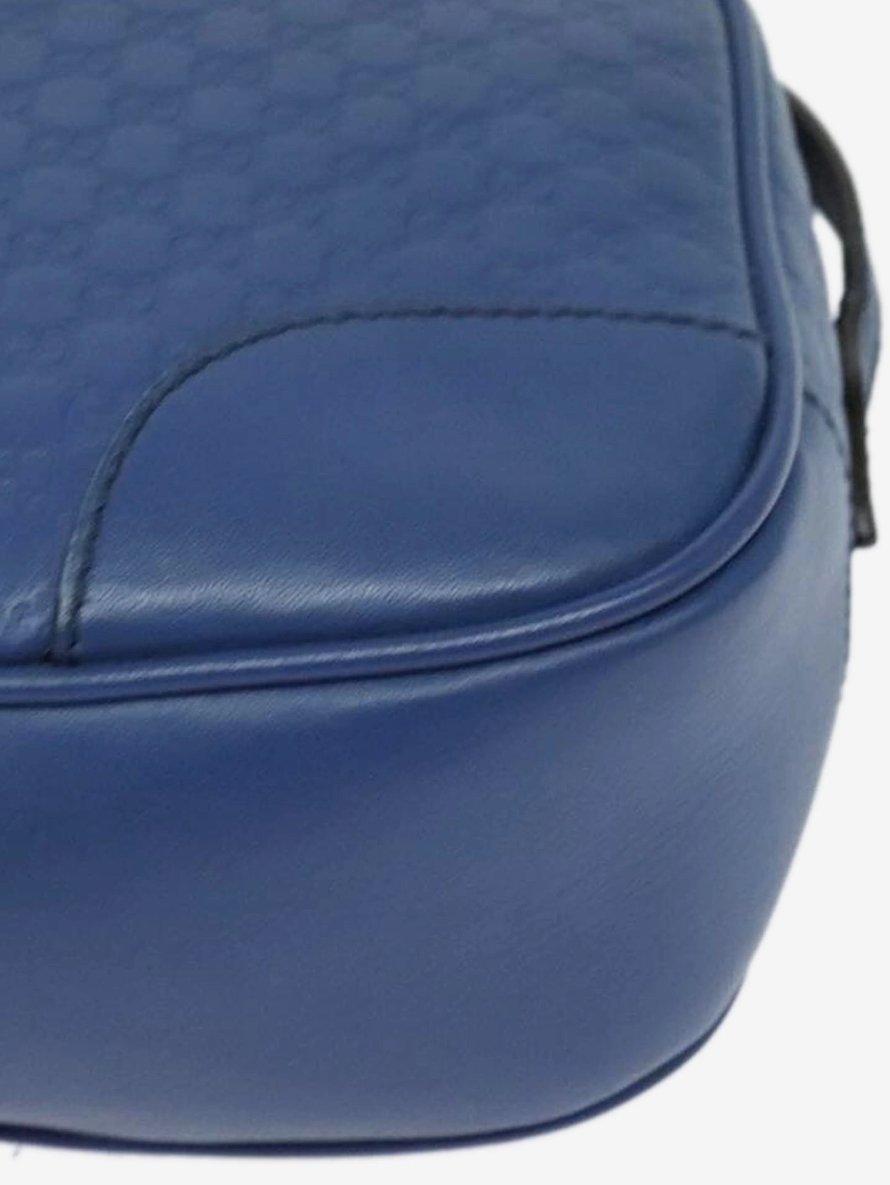 Blue micro GG Guccissima bag - Image 13