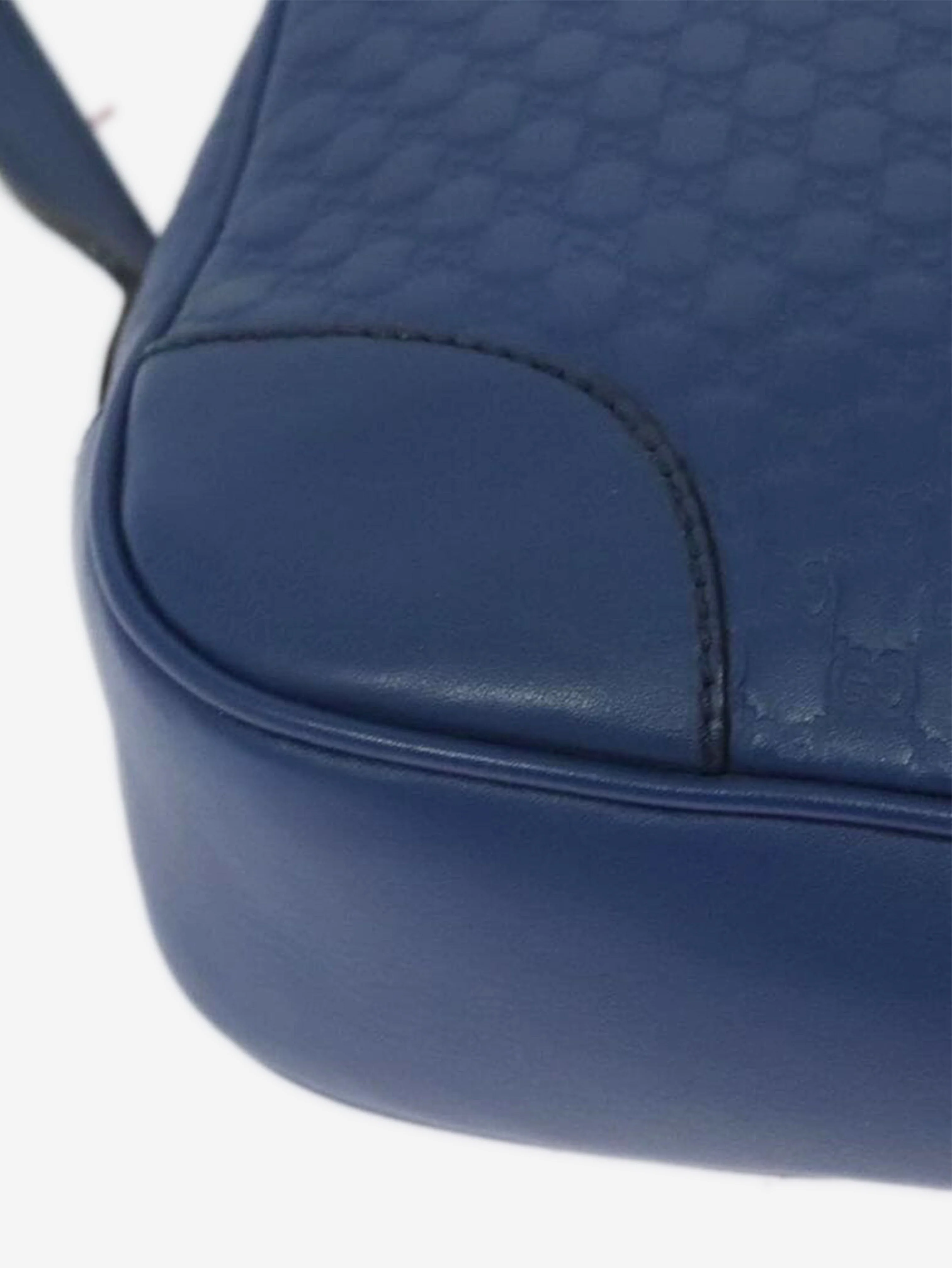 Blue micro GG Guccissima bag - Image 14