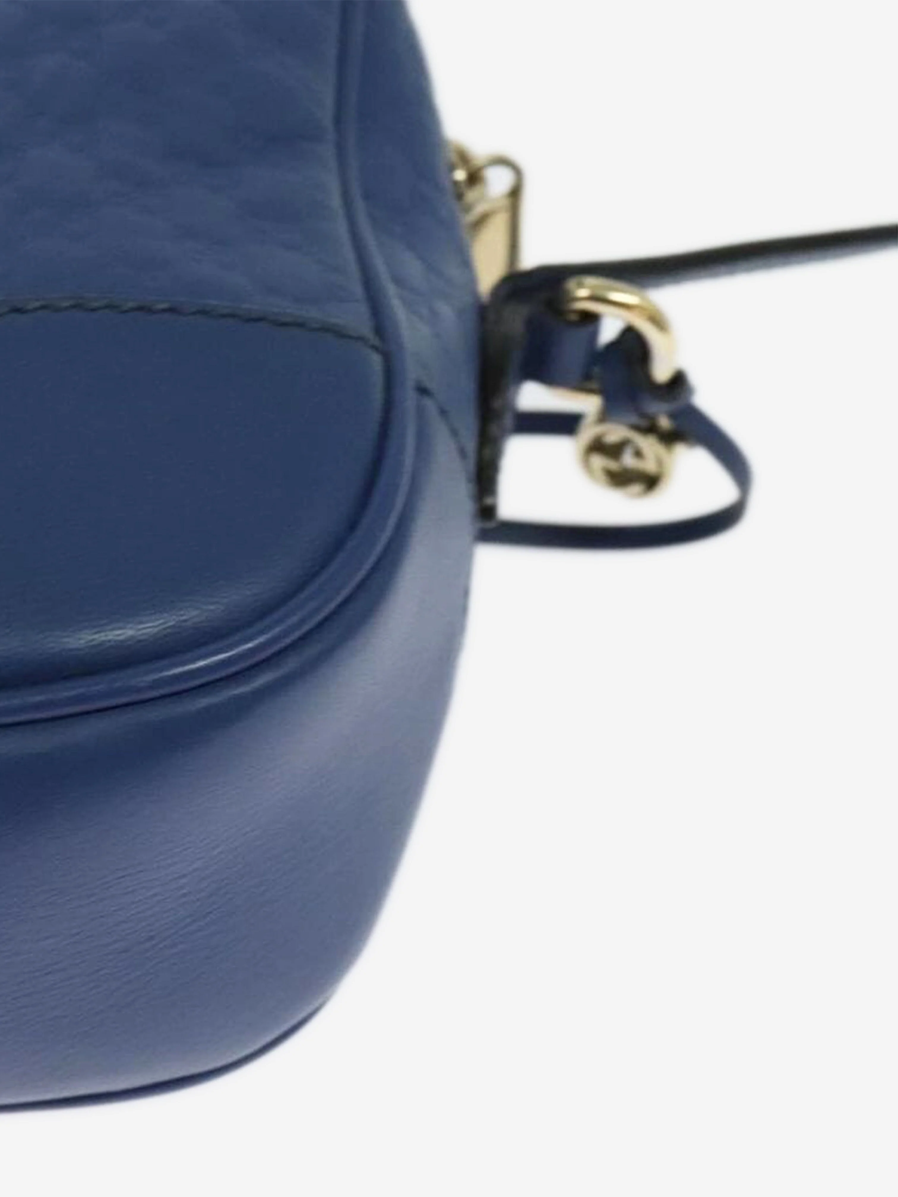 Blue micro GG Guccissima bag - Image 15