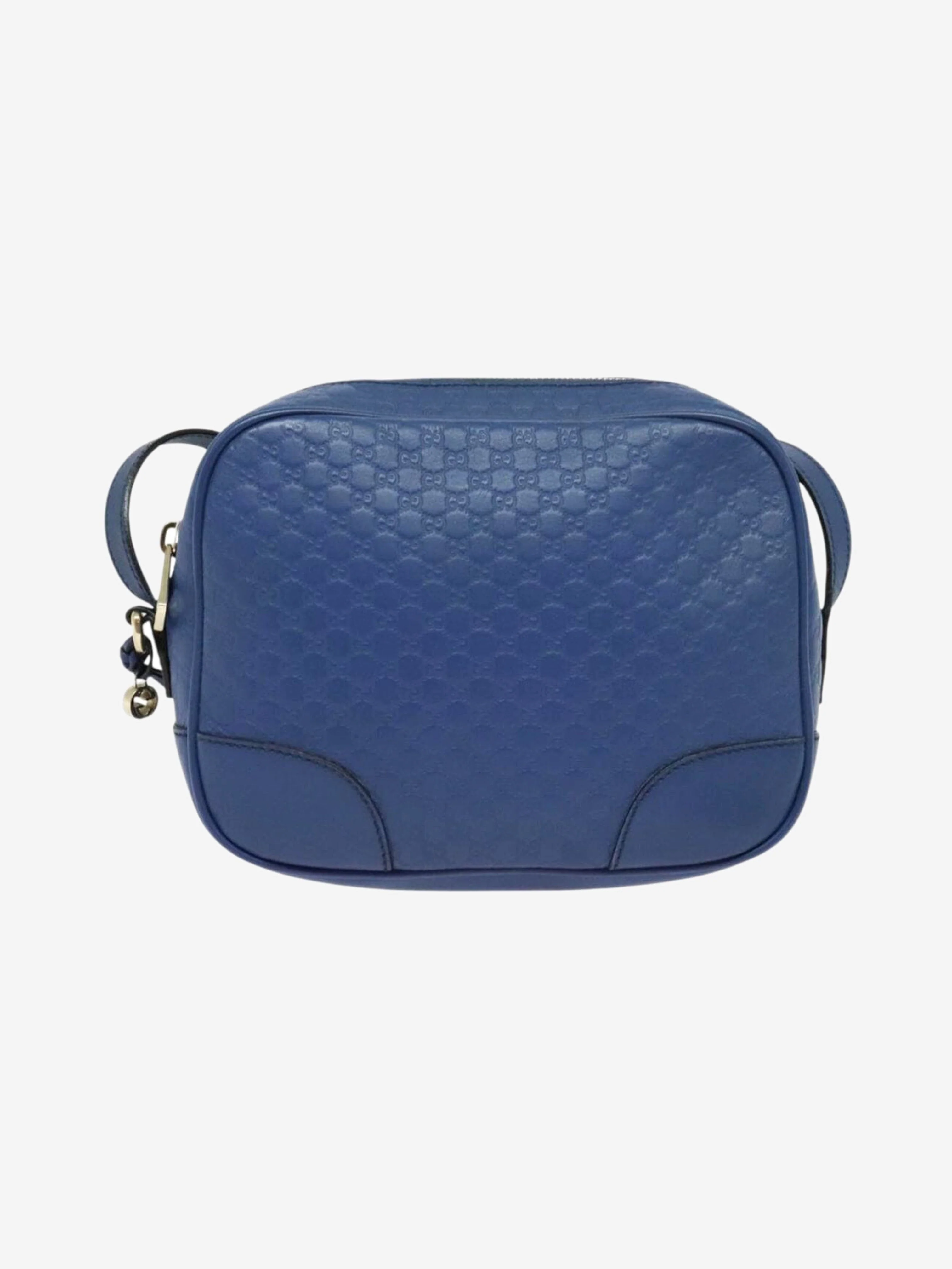 Blue micro GG Guccissima bag - Image 3
