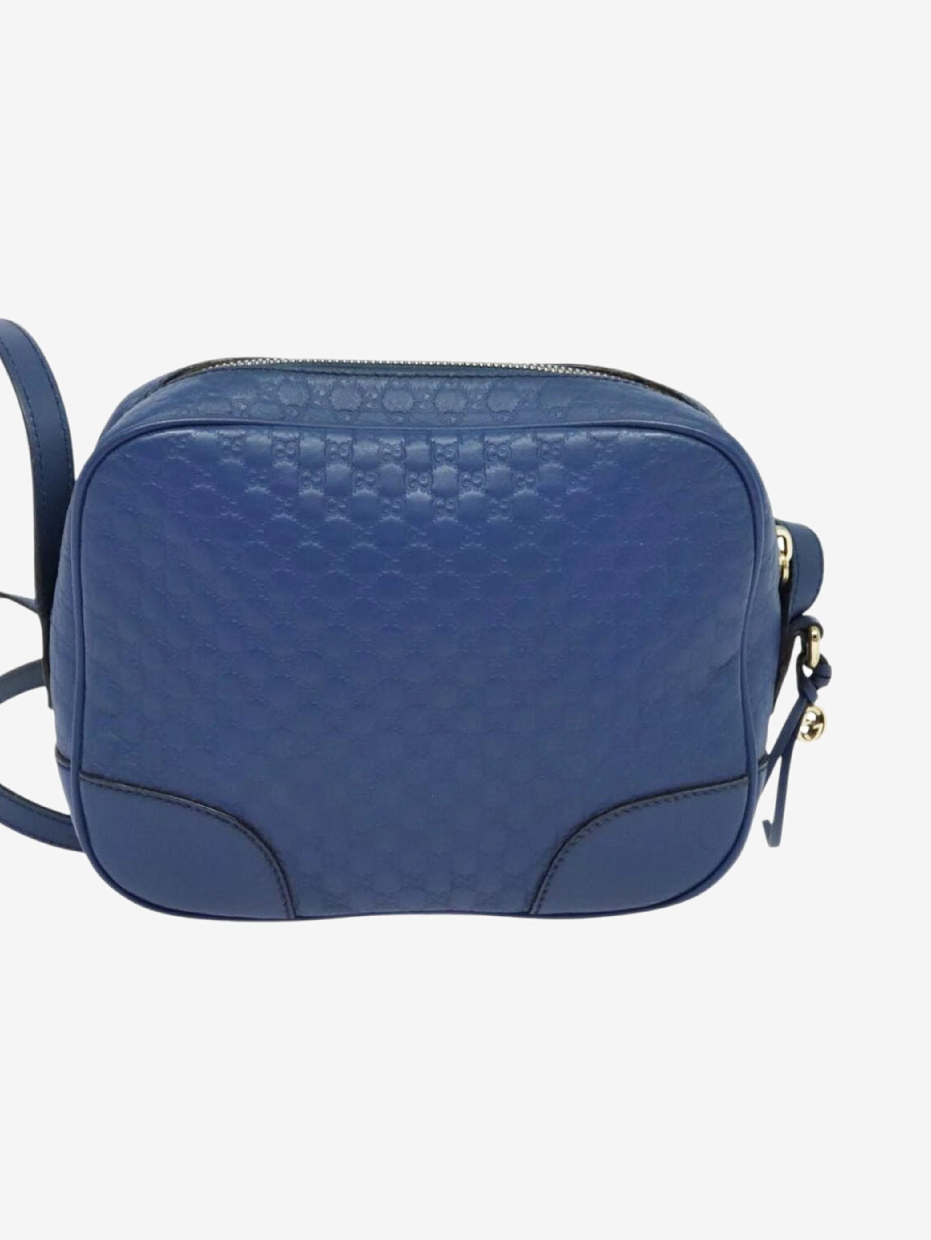 Blue micro GG Guccissima bag - Image 4