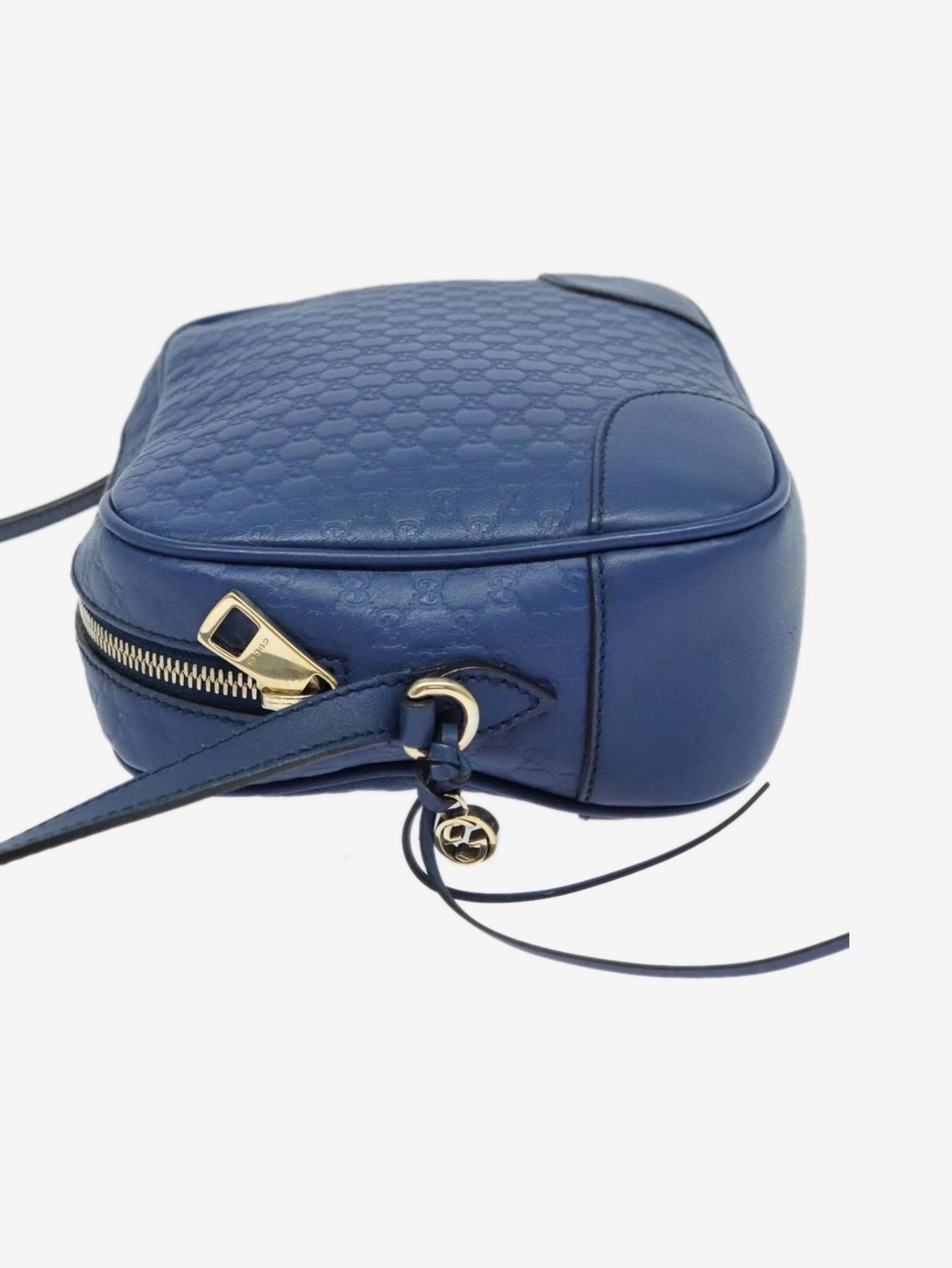 Blue micro GG Guccissima bag - Image 5