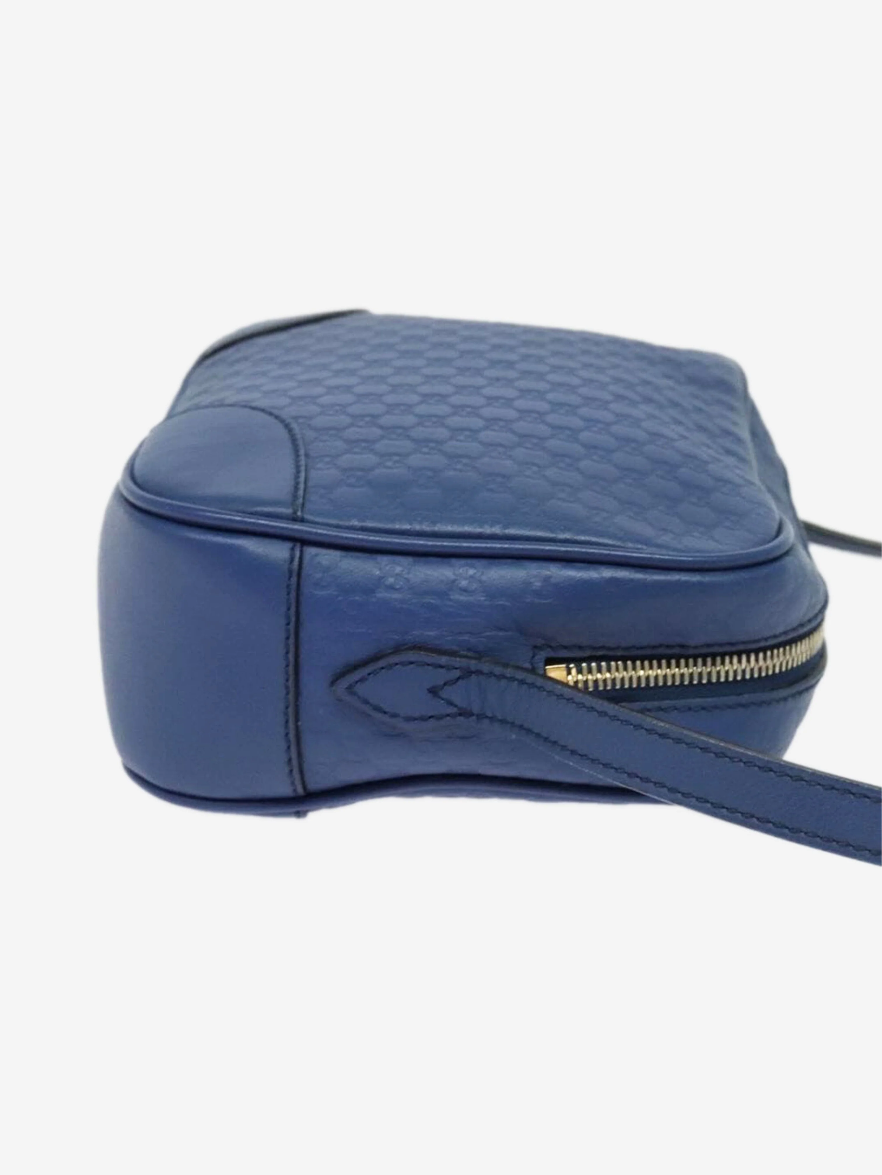 Blue micro GG Guccissima bag - Image 6