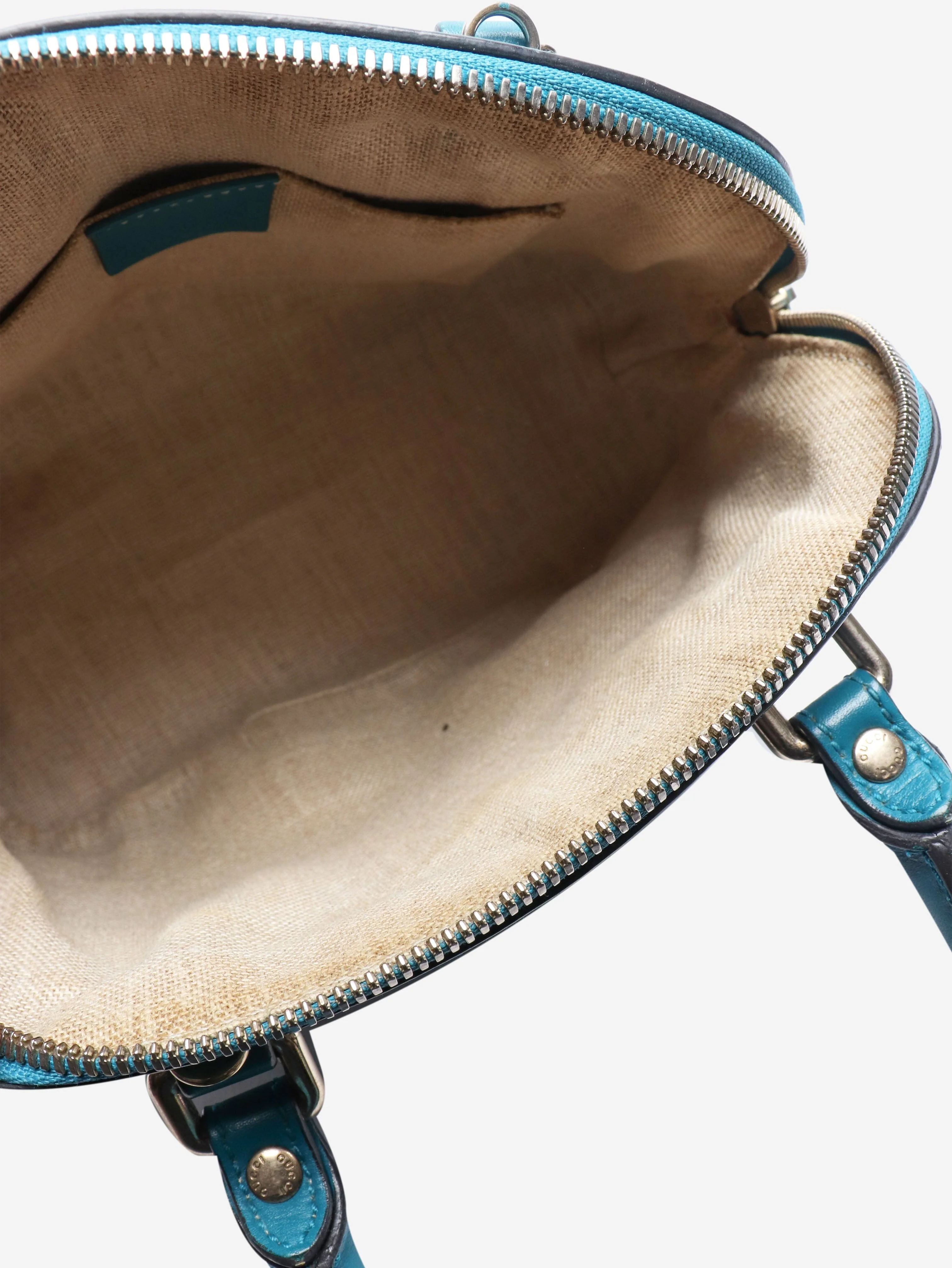 Blue Micro Guccissima leather 2way bag - Image 7
