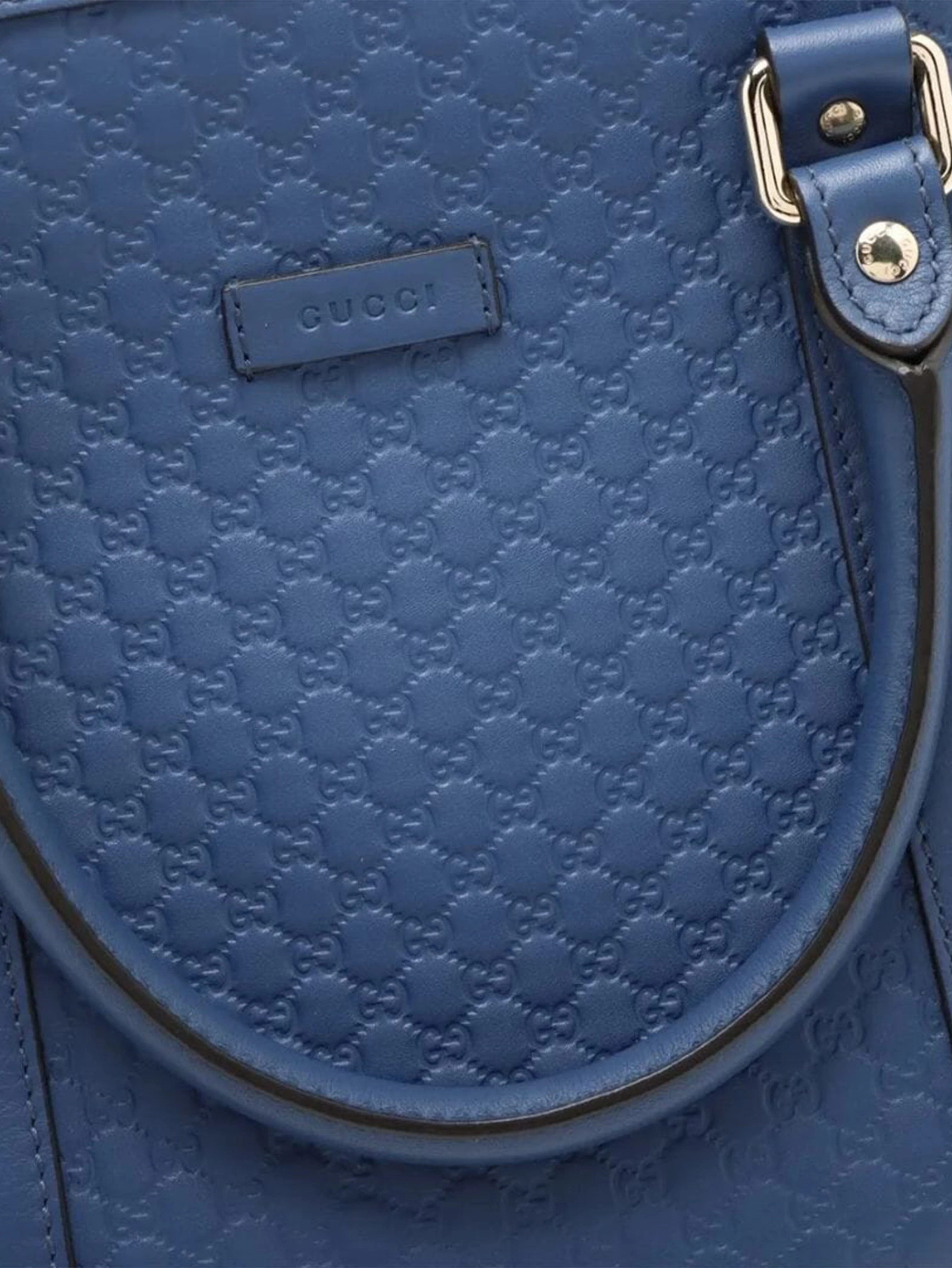 Blue micro Guccissima leather 2way bag - Image 14