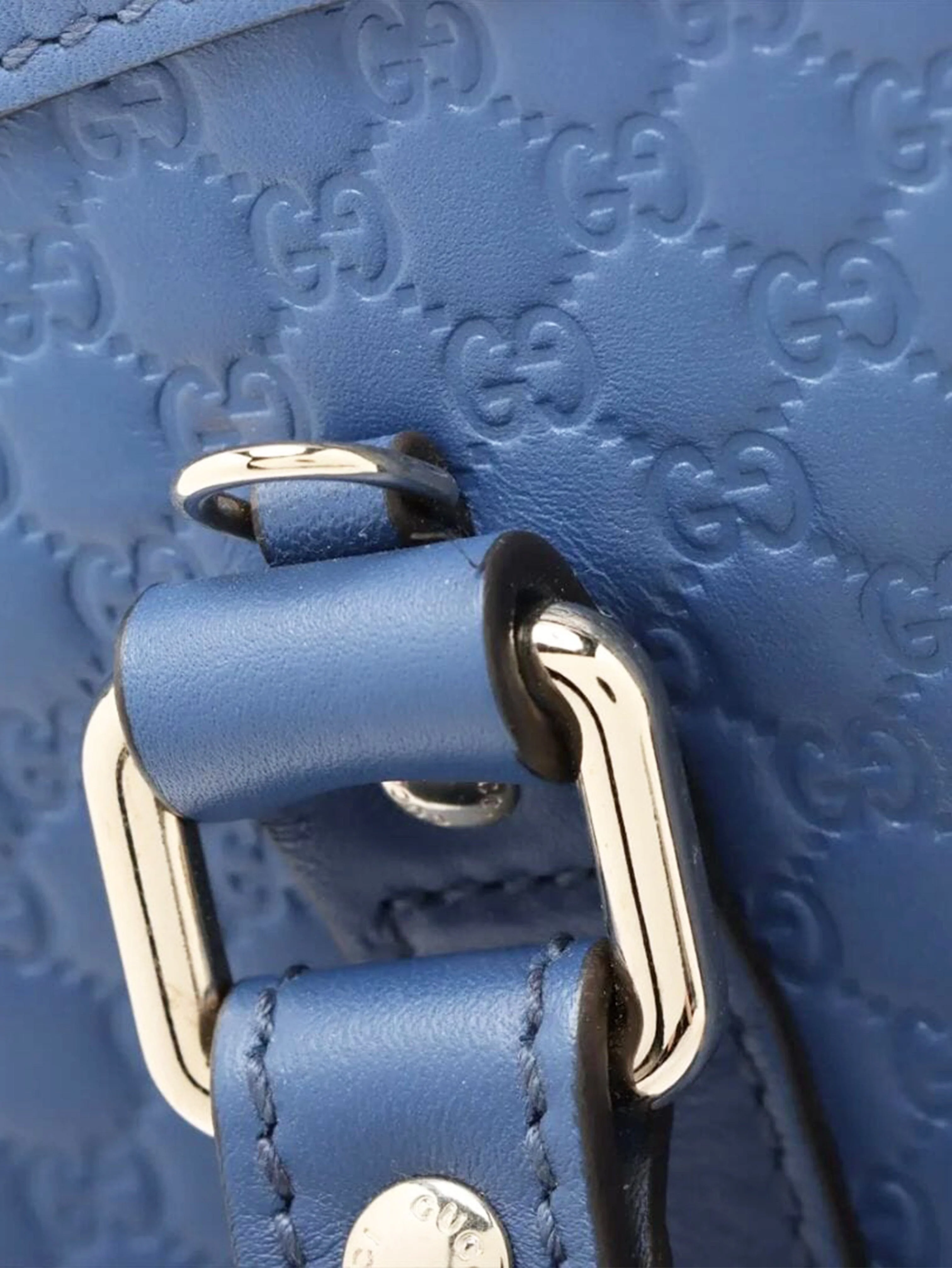Blue micro Guccissima leather 2way bag - Image 15