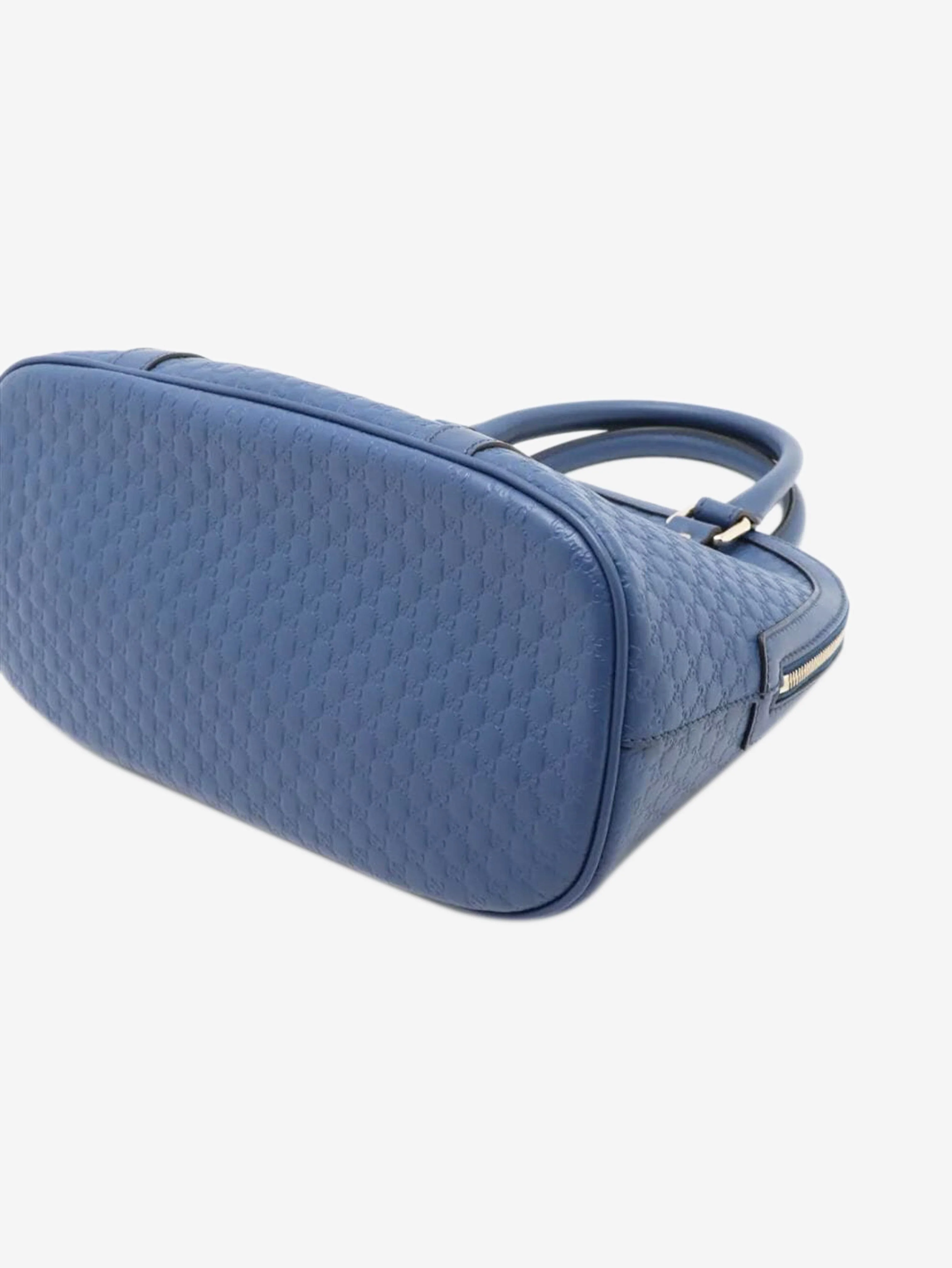 Blue micro Guccissima leather 2way bag - Image 3