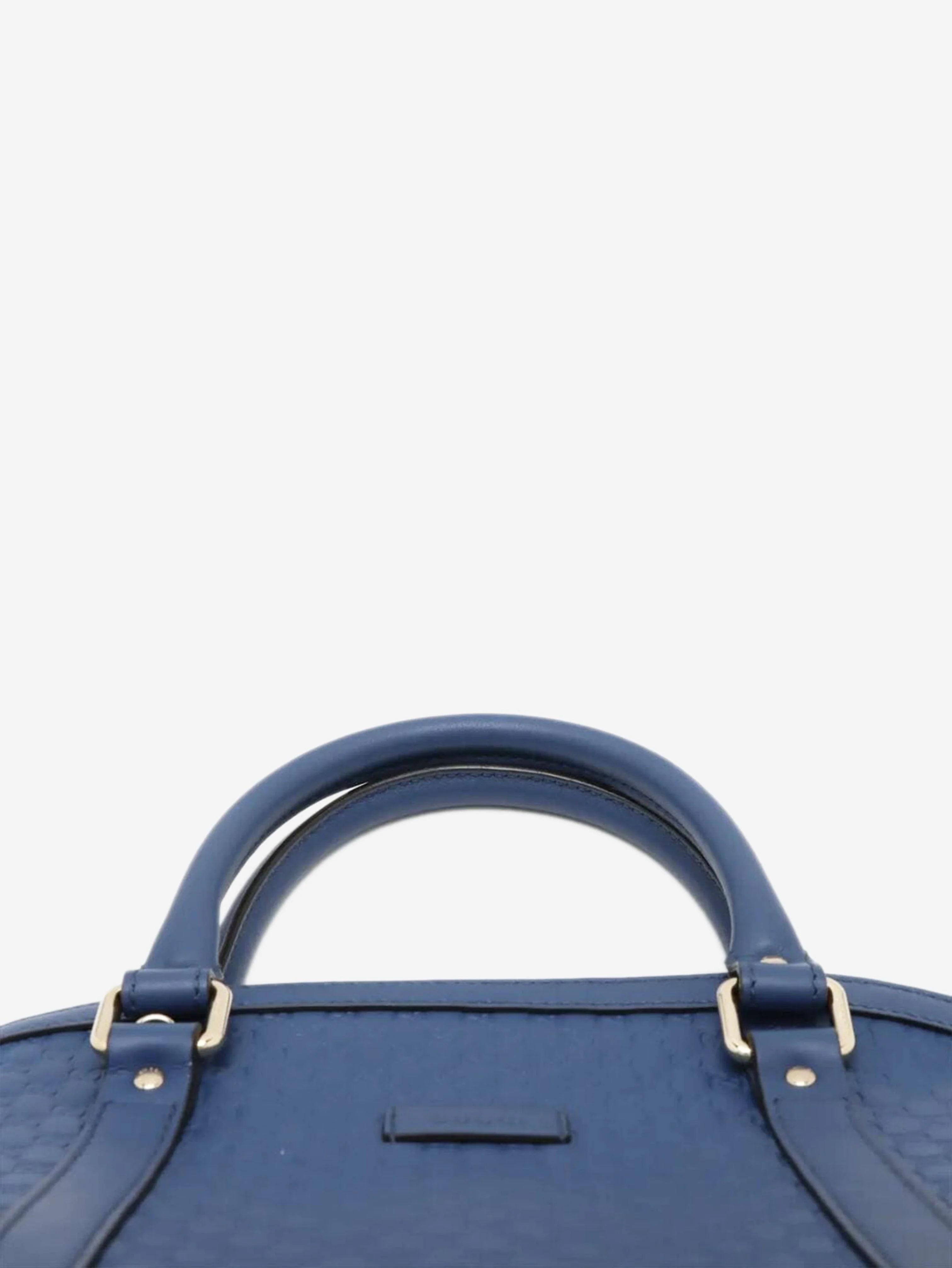 Blue micro Guccissima leather 2way bag - Image 6