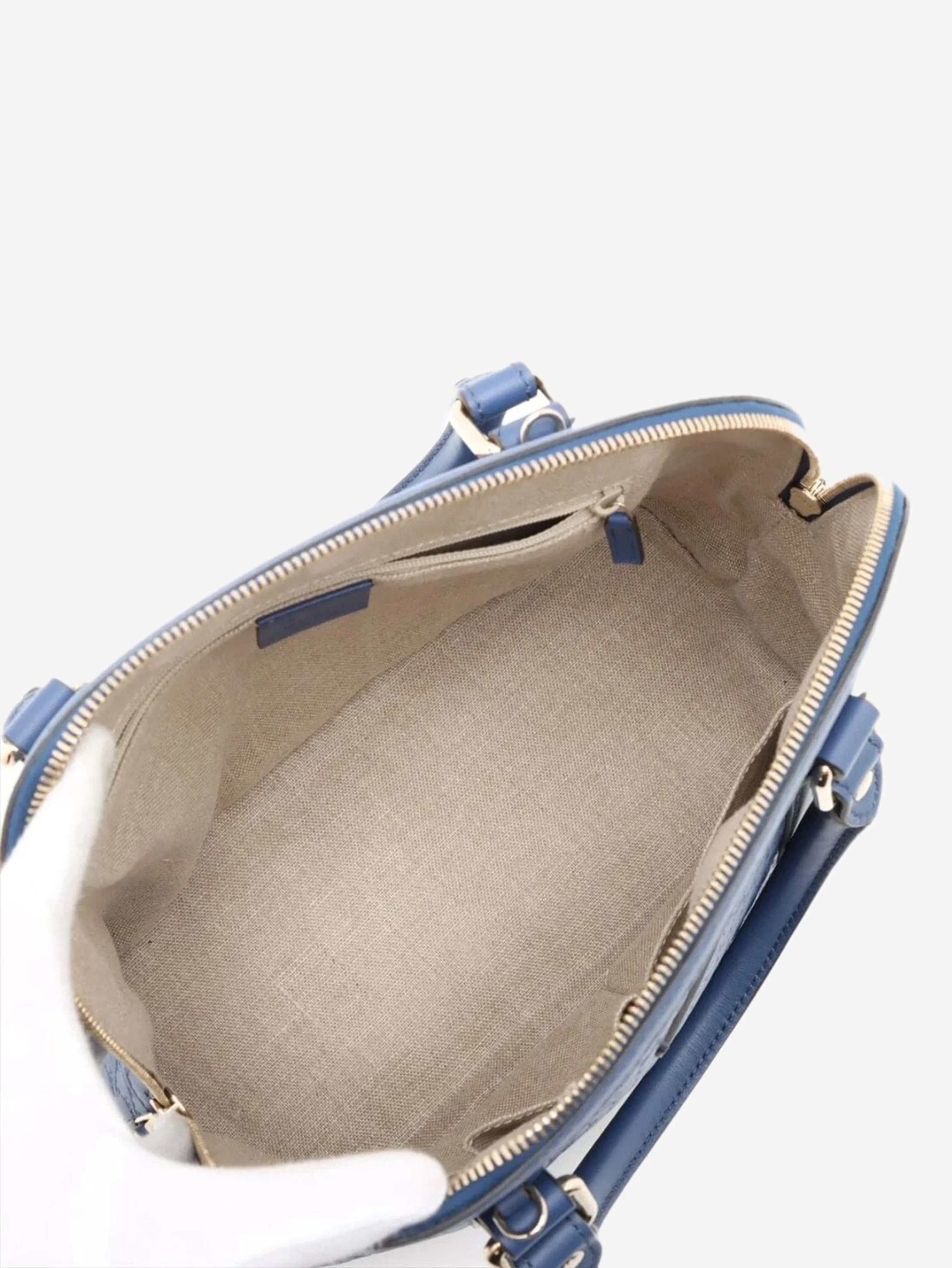Blue micro Guccissima leather 2way bag - Image 8