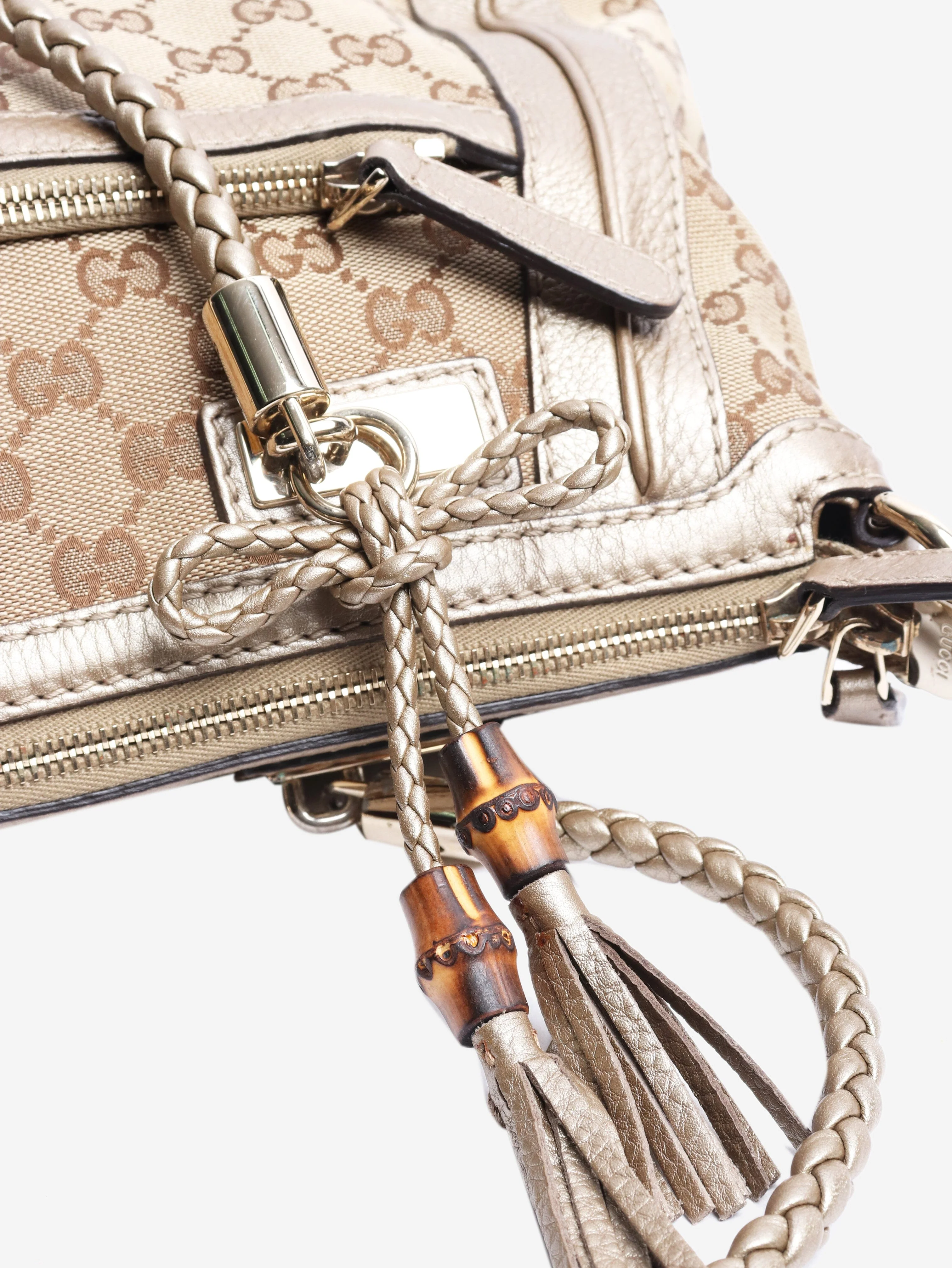Brown Bella Ribbon Tassel tote bag - Image 5