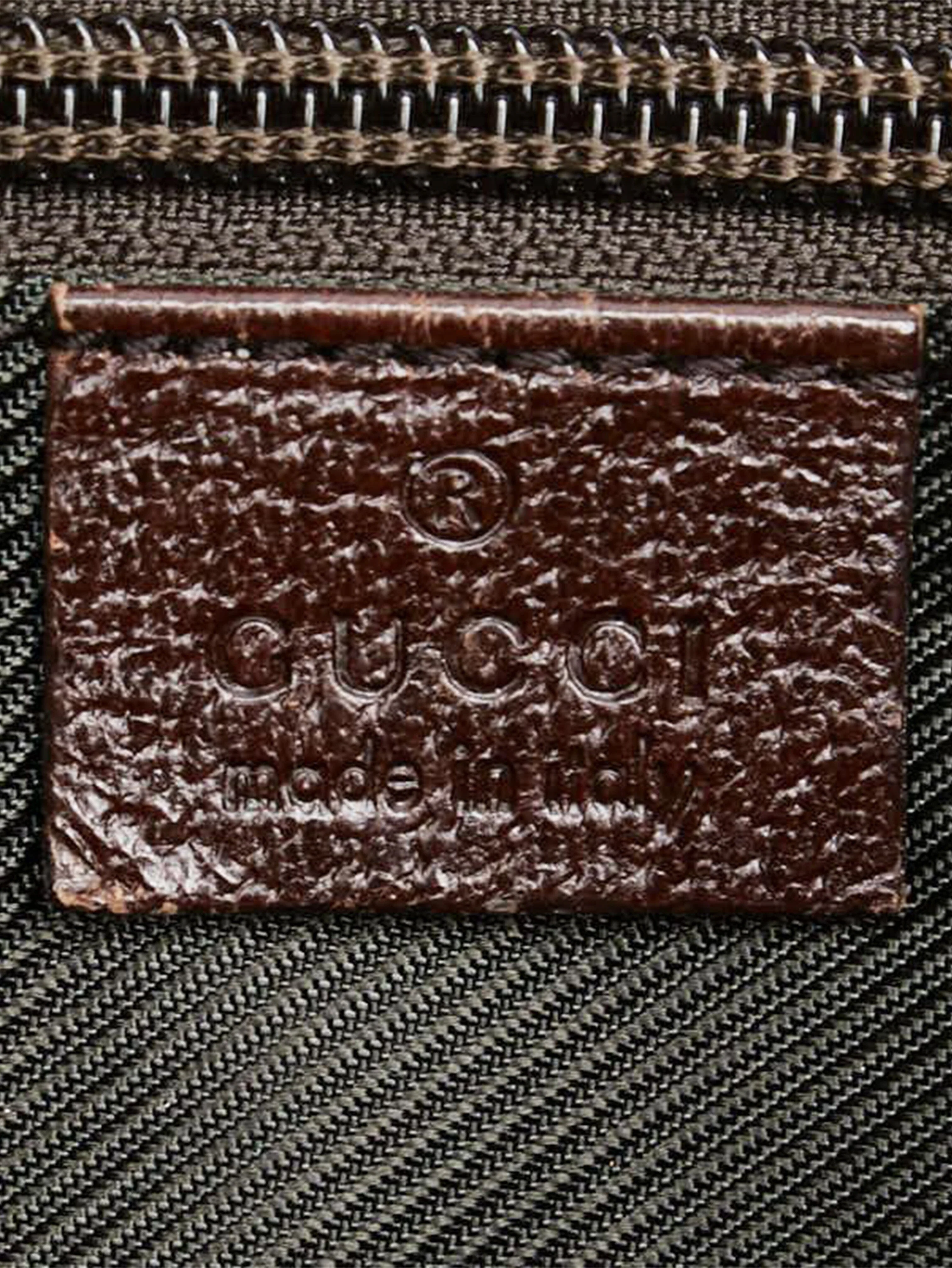 Brown GG canvas and leather shoulder bag - Image 12