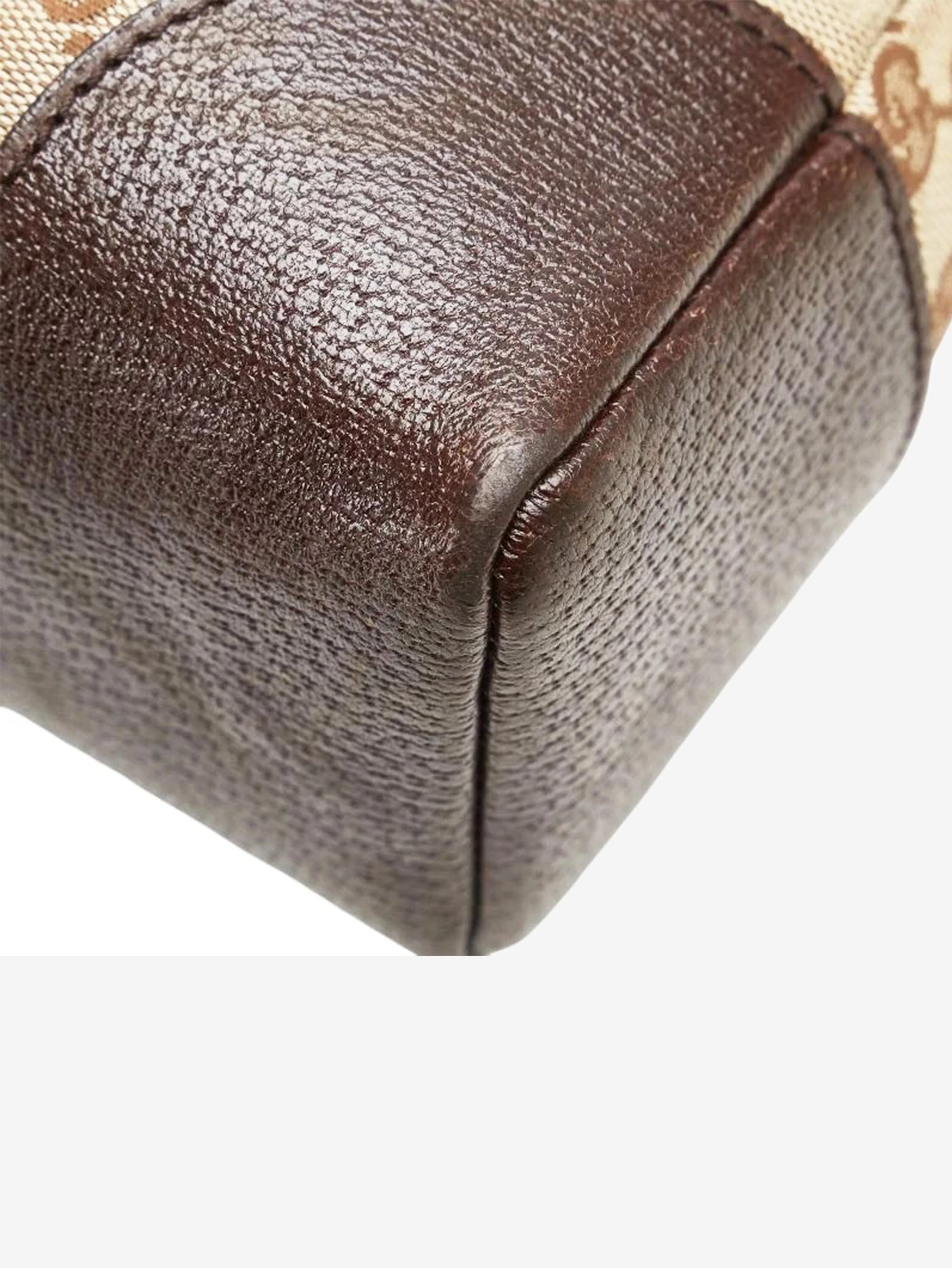Brown GG canvas and leather shoulder bag - Image 5