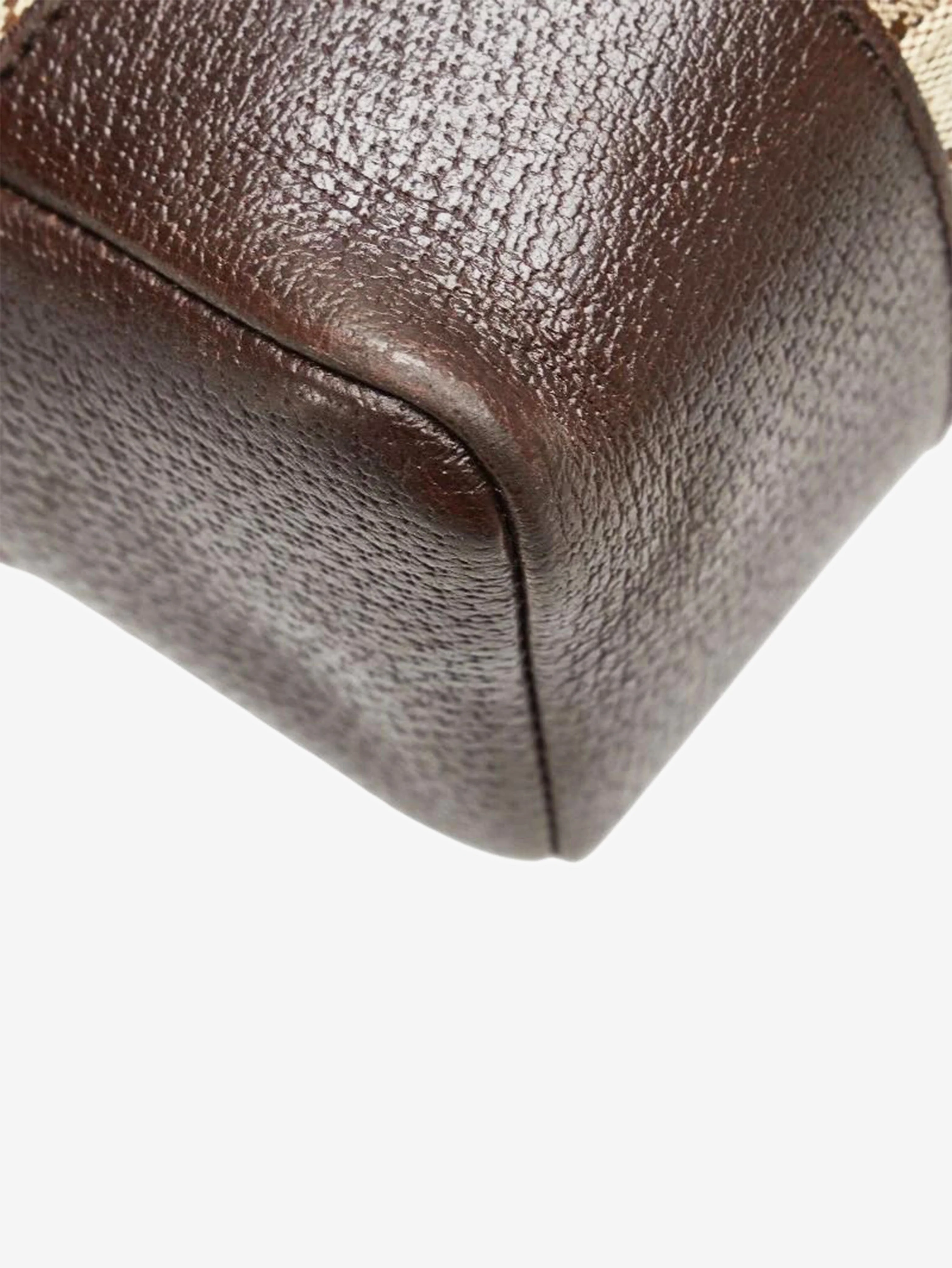 Brown GG canvas and leather shoulder bag - Image 6