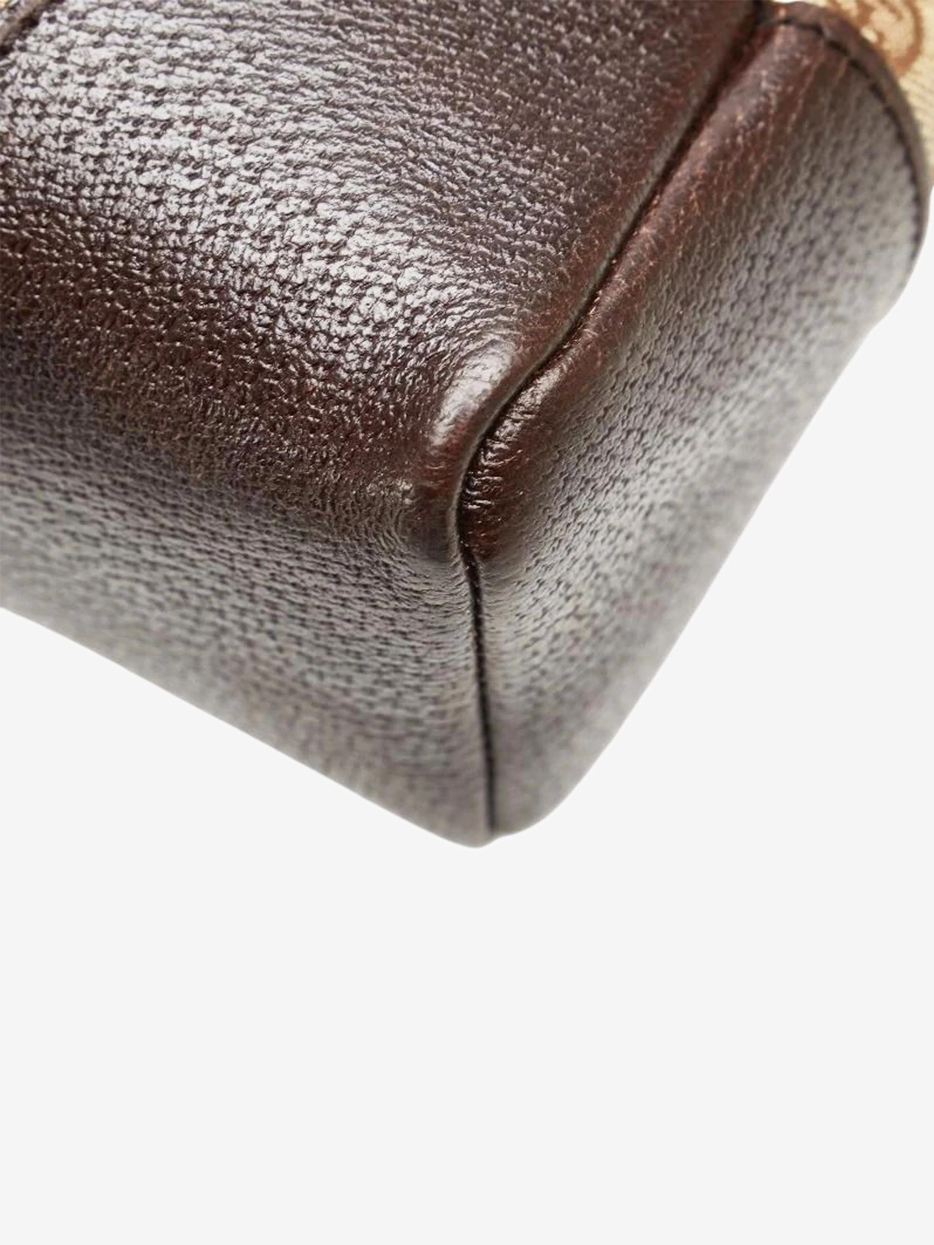 Brown GG canvas and leather shoulder bag - Image 7