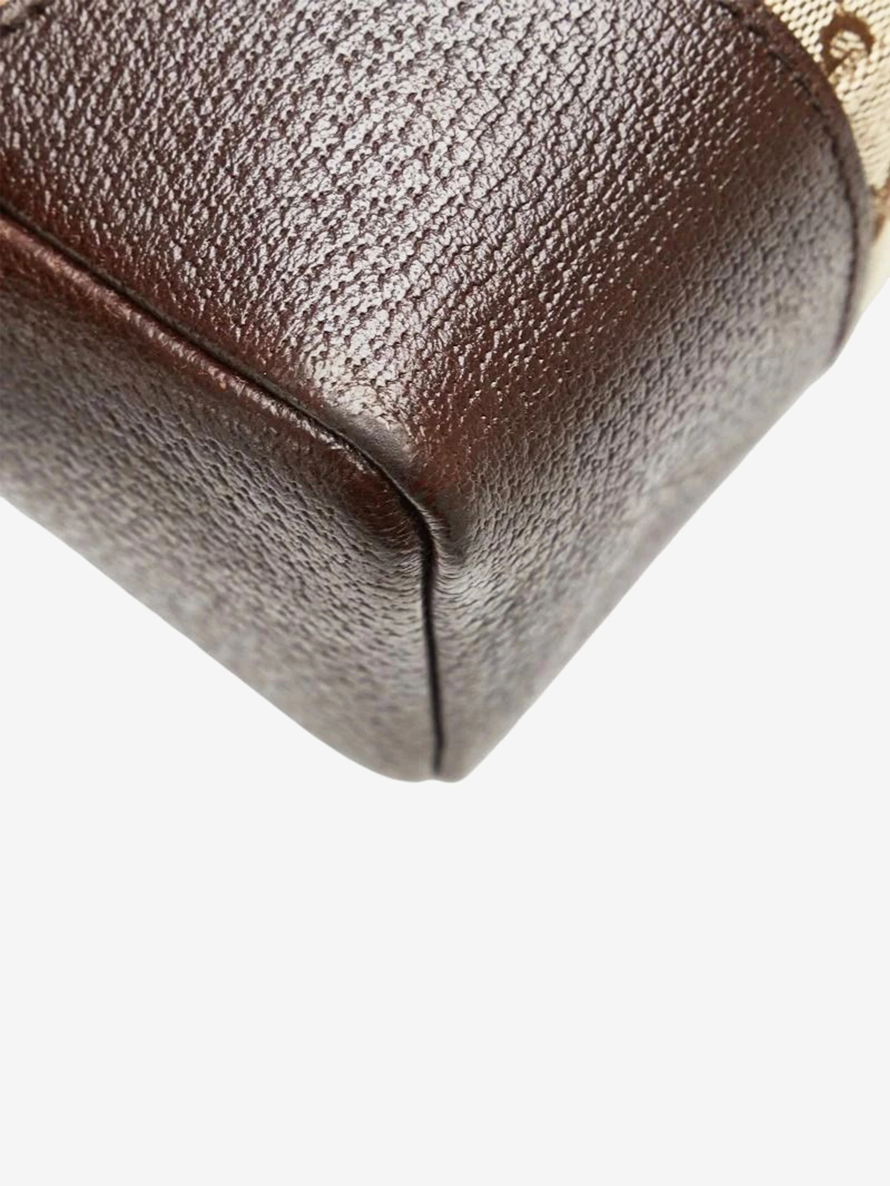 Brown GG canvas and leather shoulder bag - Image 8