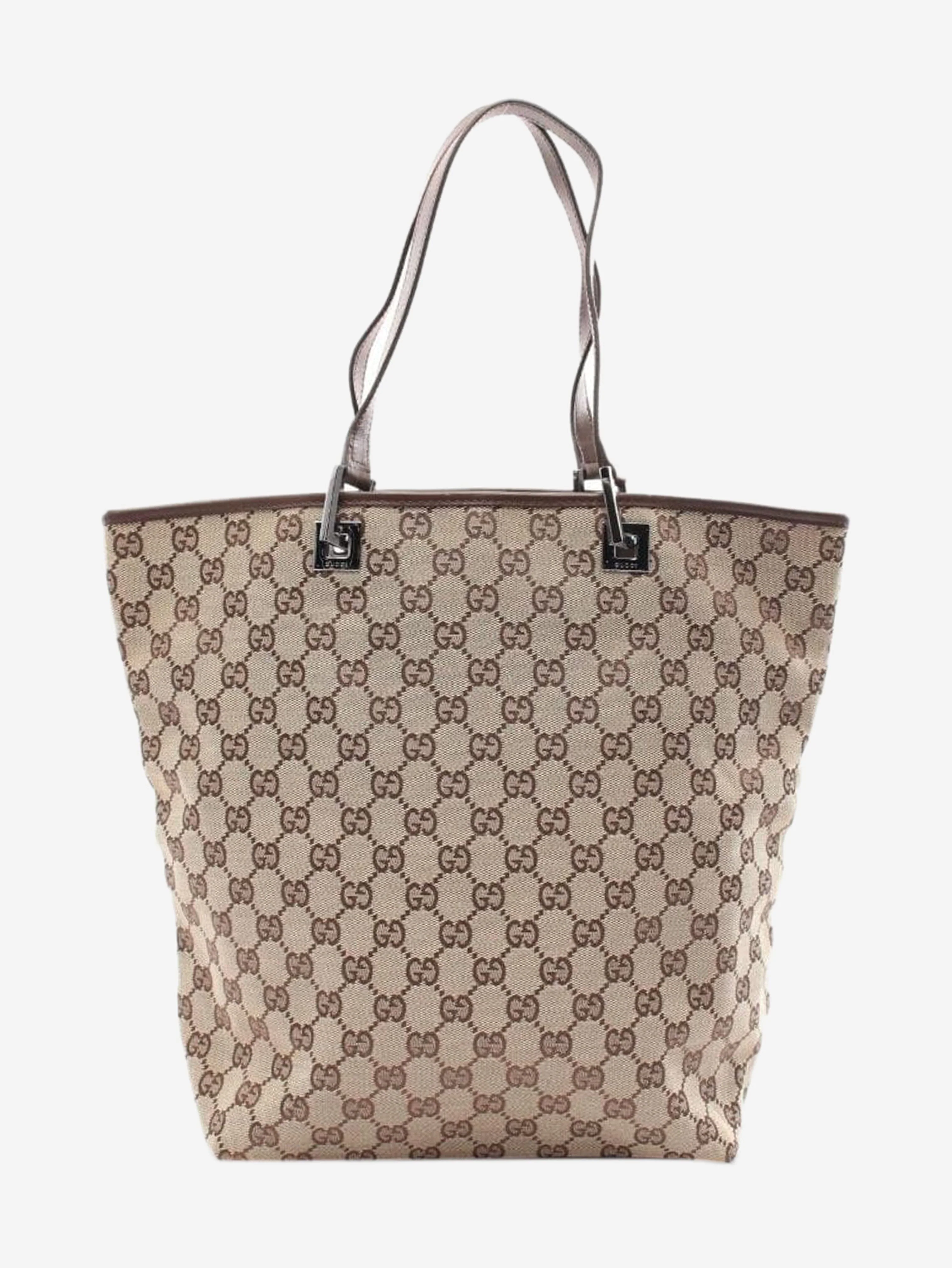 Brown GG canvas tote bag