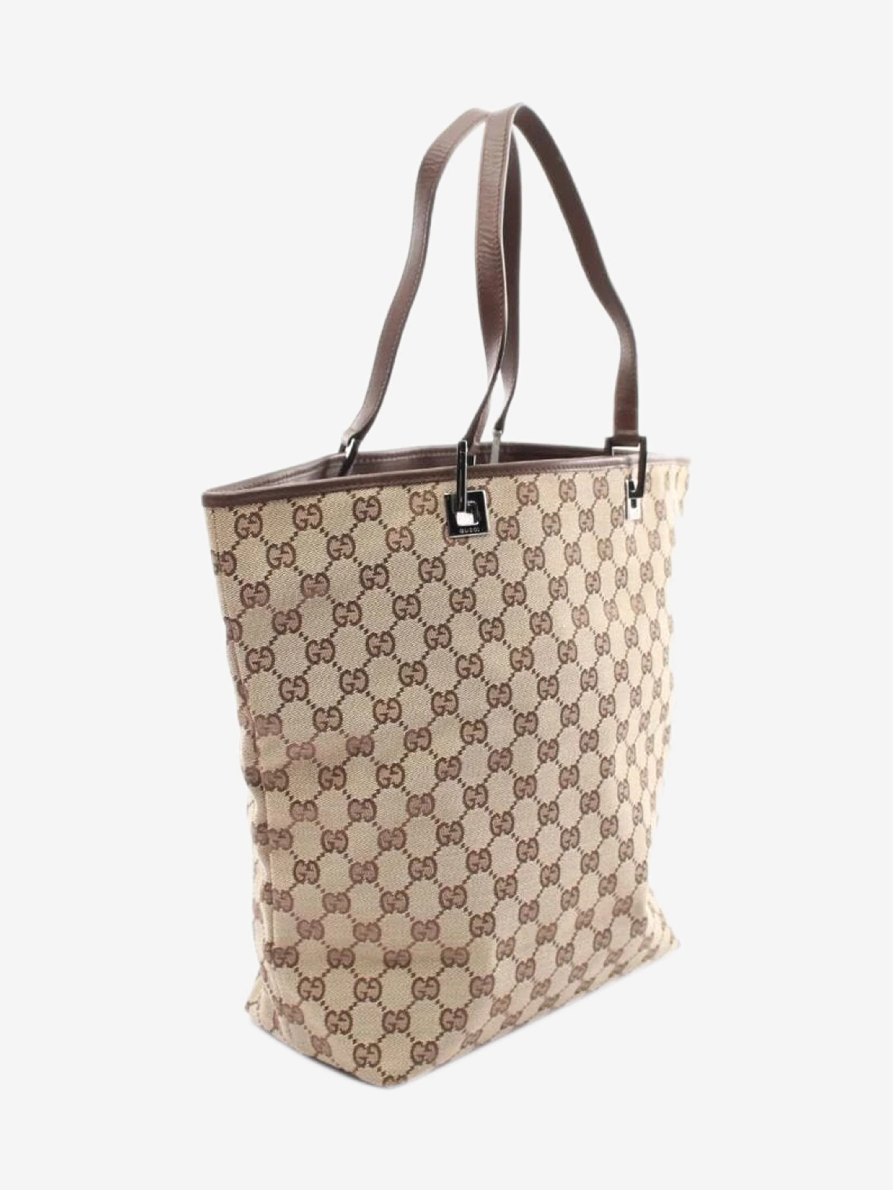 Brown GG canvas tote bag - Image 2