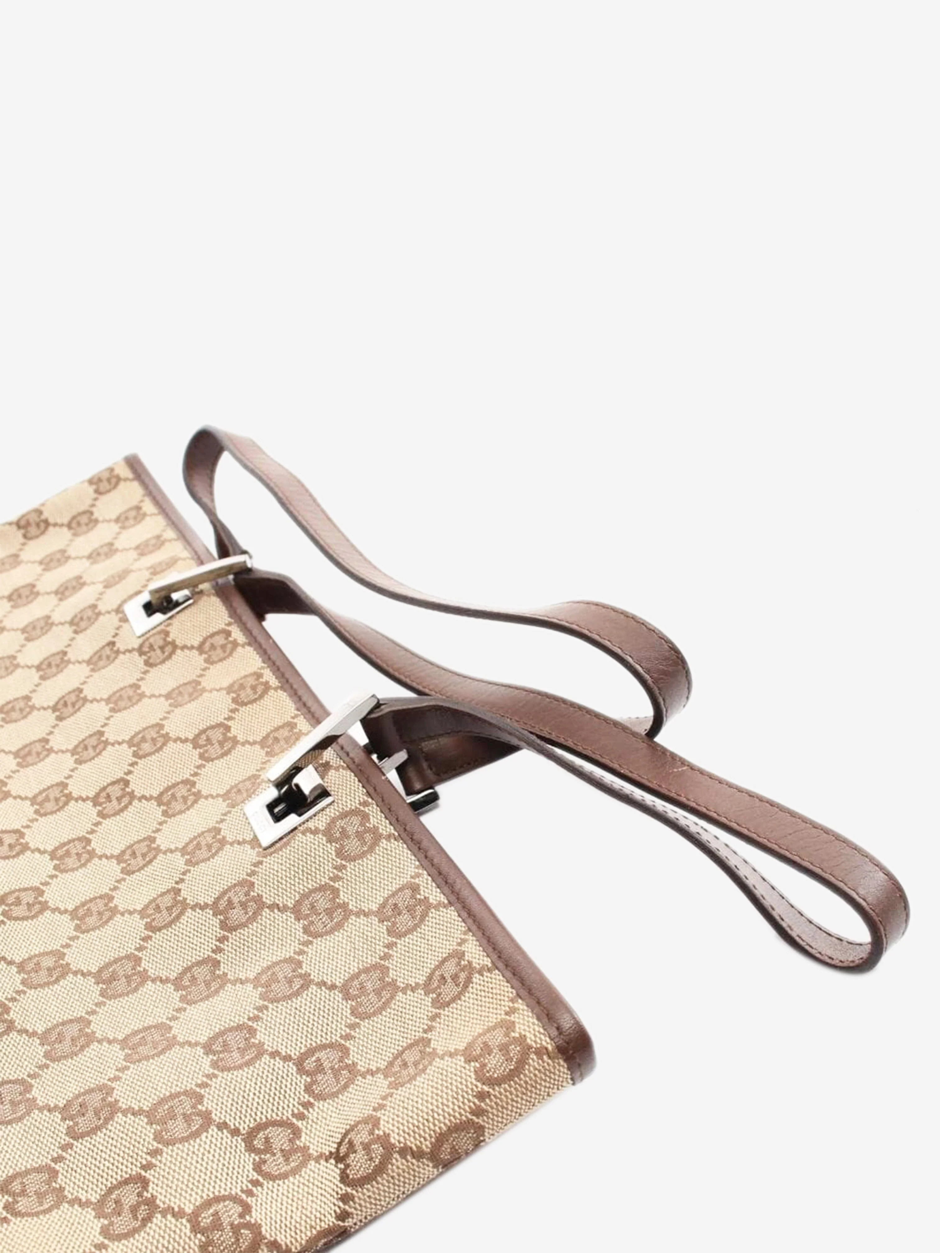 Brown GG canvas tote bag - Image 4