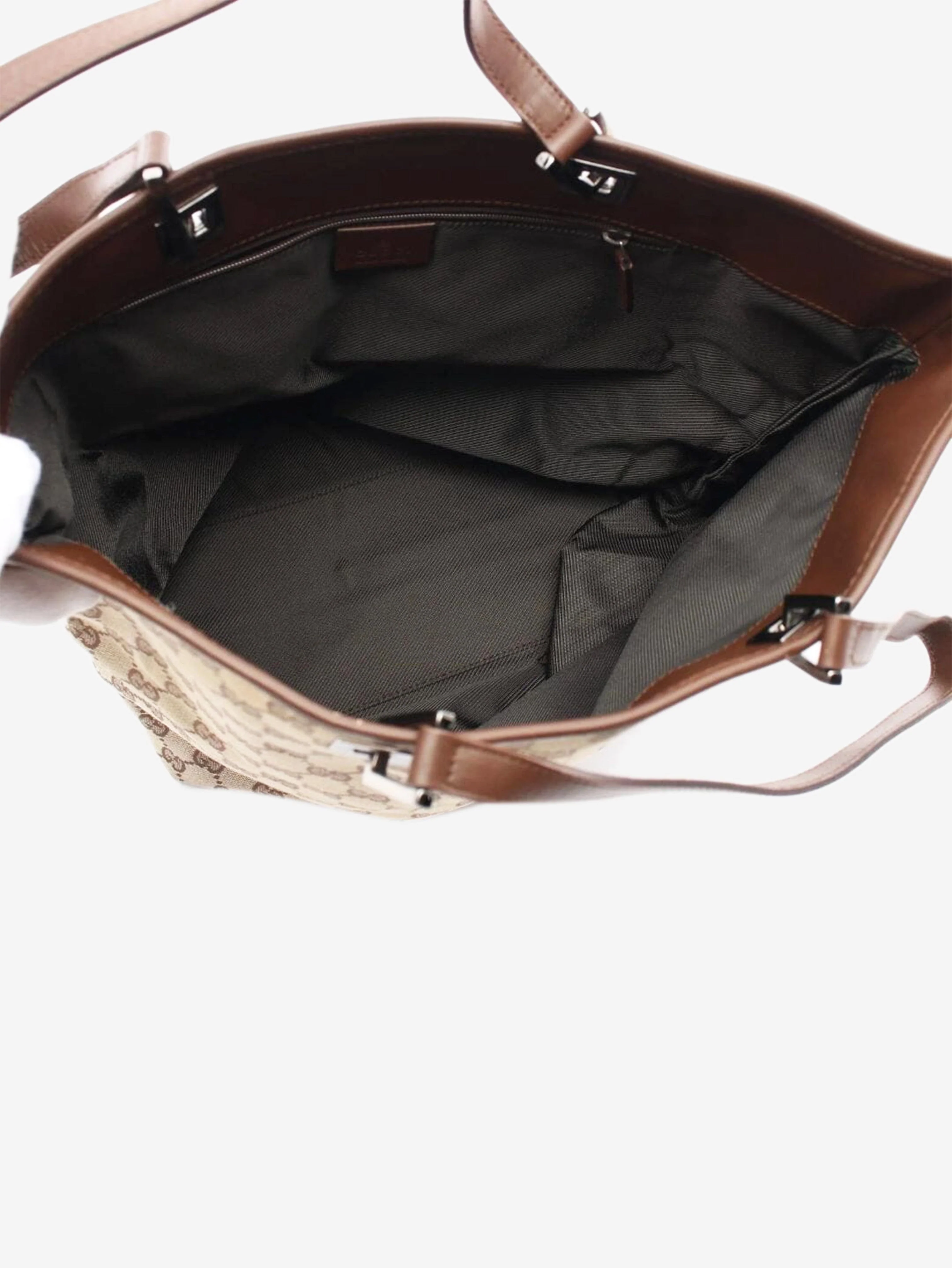 Brown GG canvas tote bag - Image 5