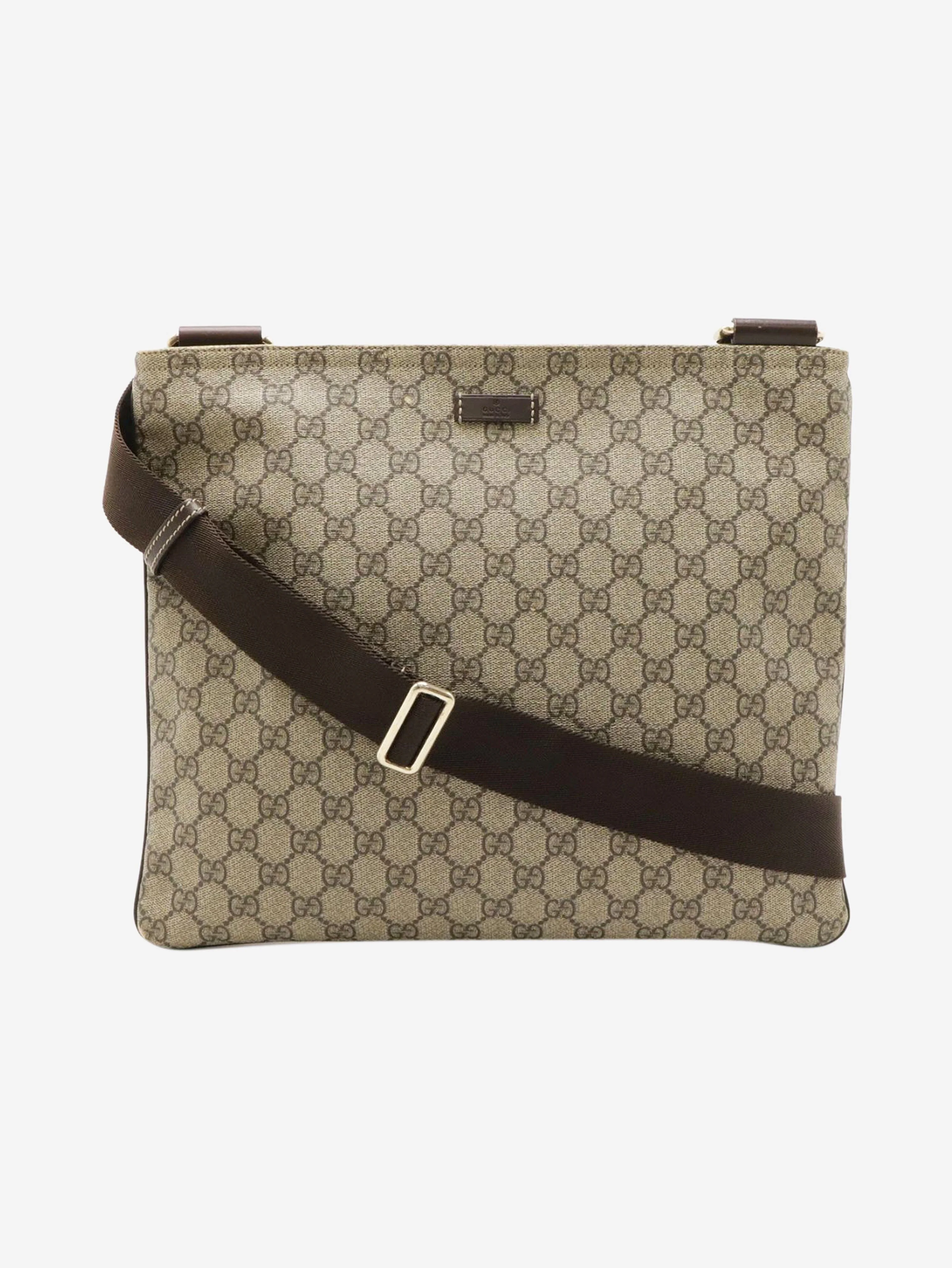 Brown GG Supreme shoulder bag