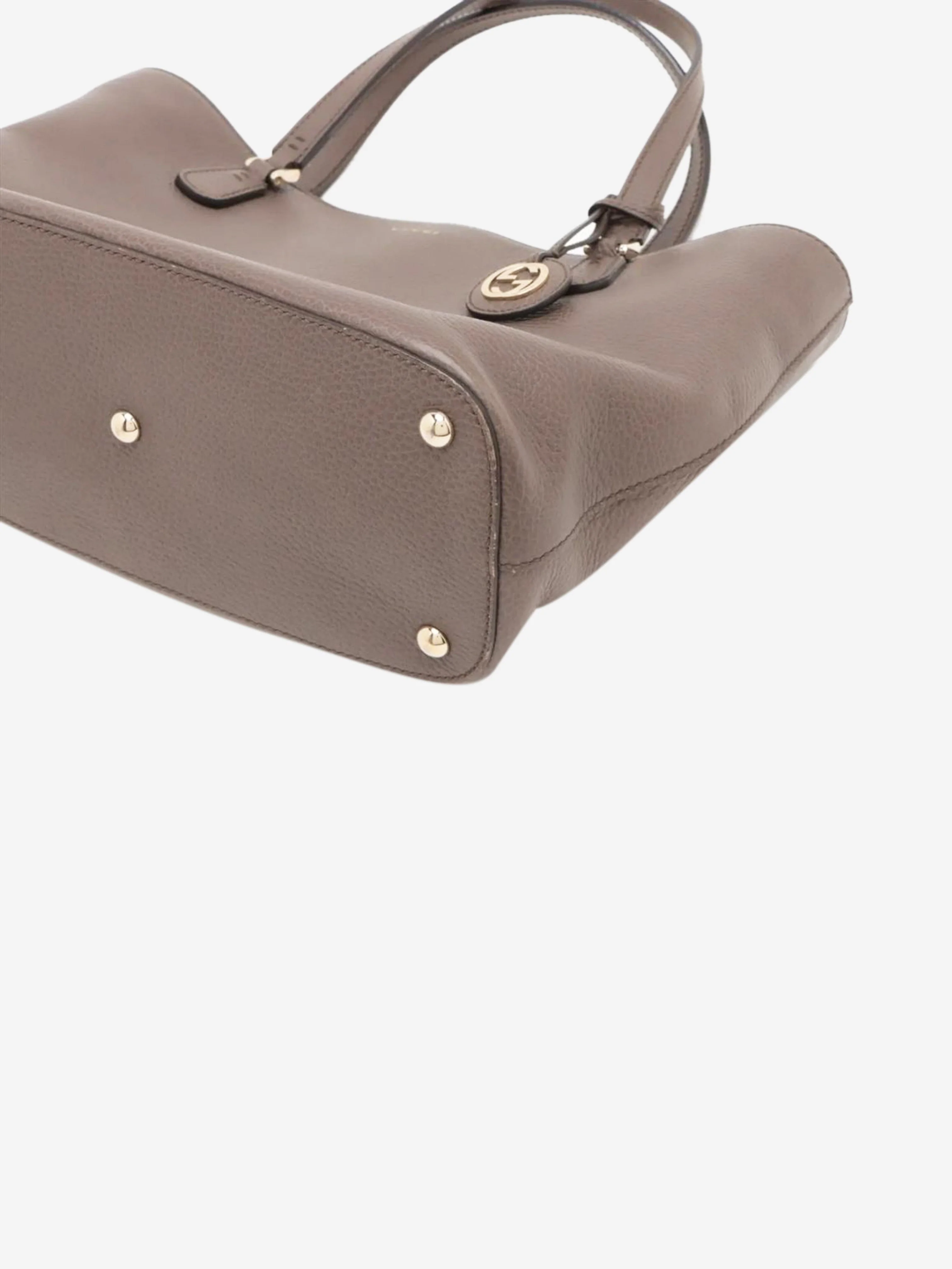 Brown leather top handle bag - Image 3