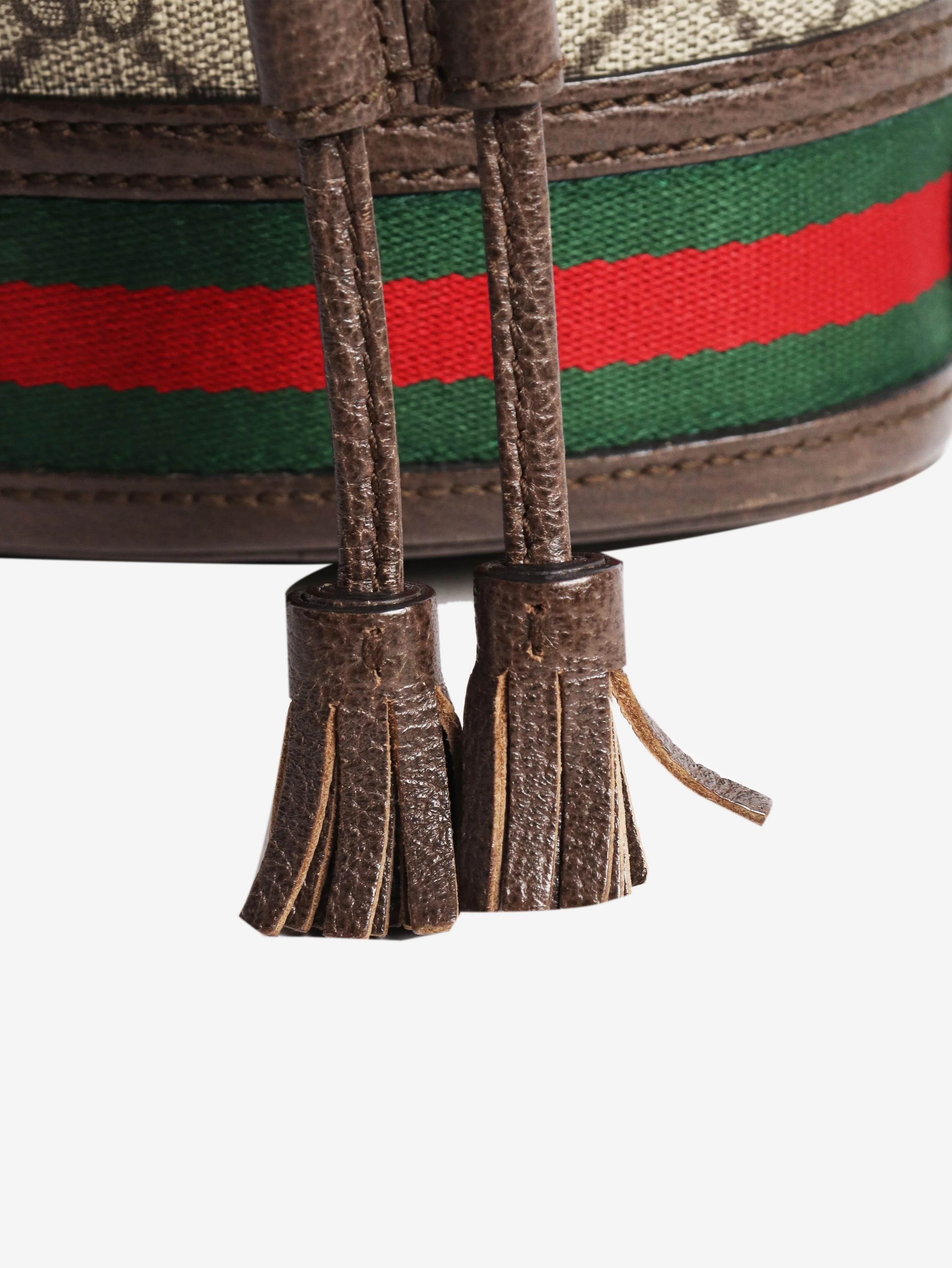 Brown Ophidia mini bucket bag - Image 5