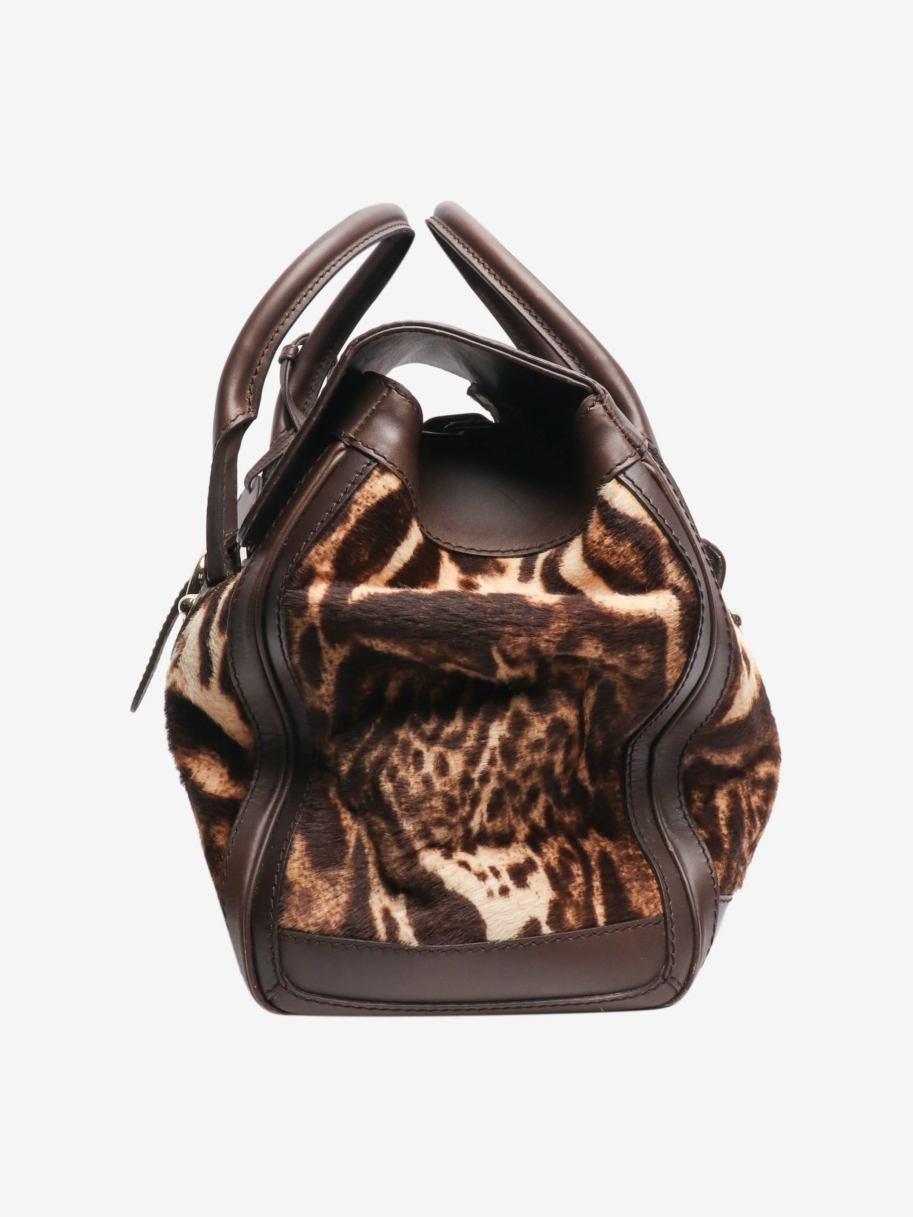 Brown ponyhair Heritage shoulder bag - Image 2