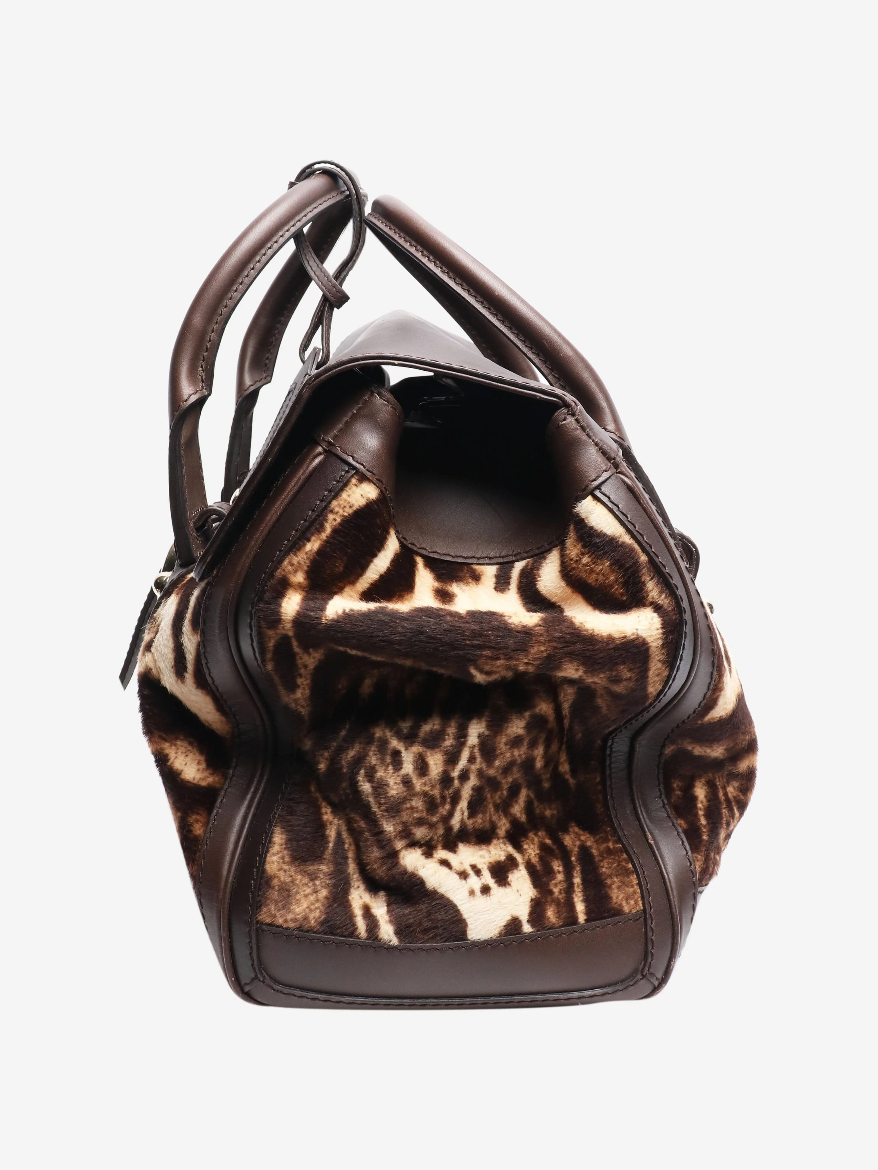 Brown ponyhair Heritage shoulder bag - Image 3