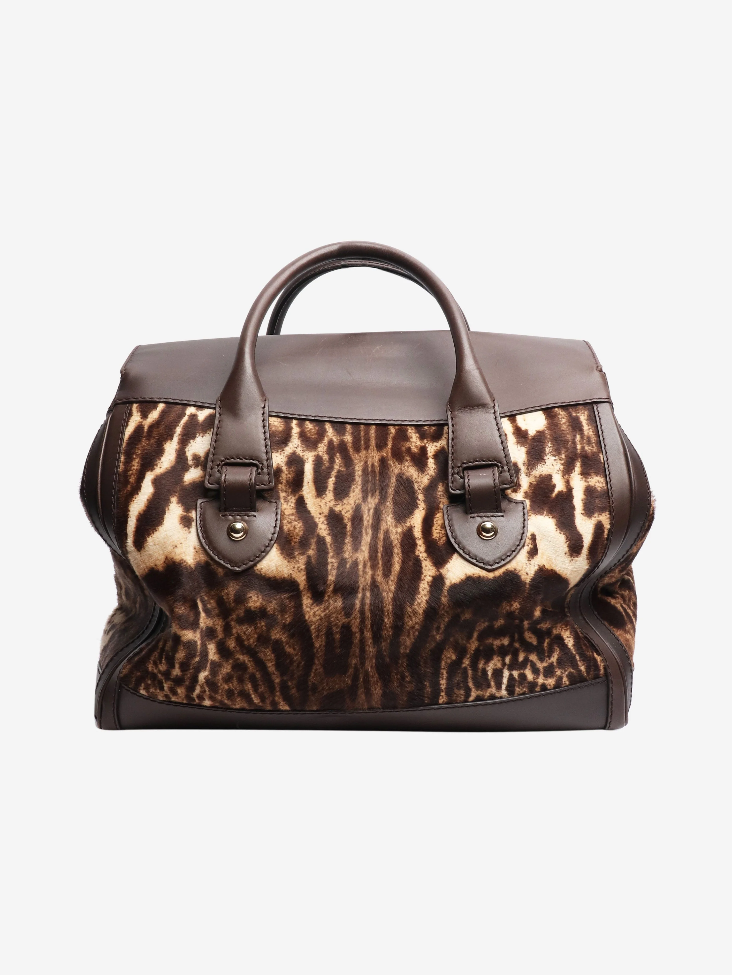Brown ponyhair Heritage shoulder bag - Image 4