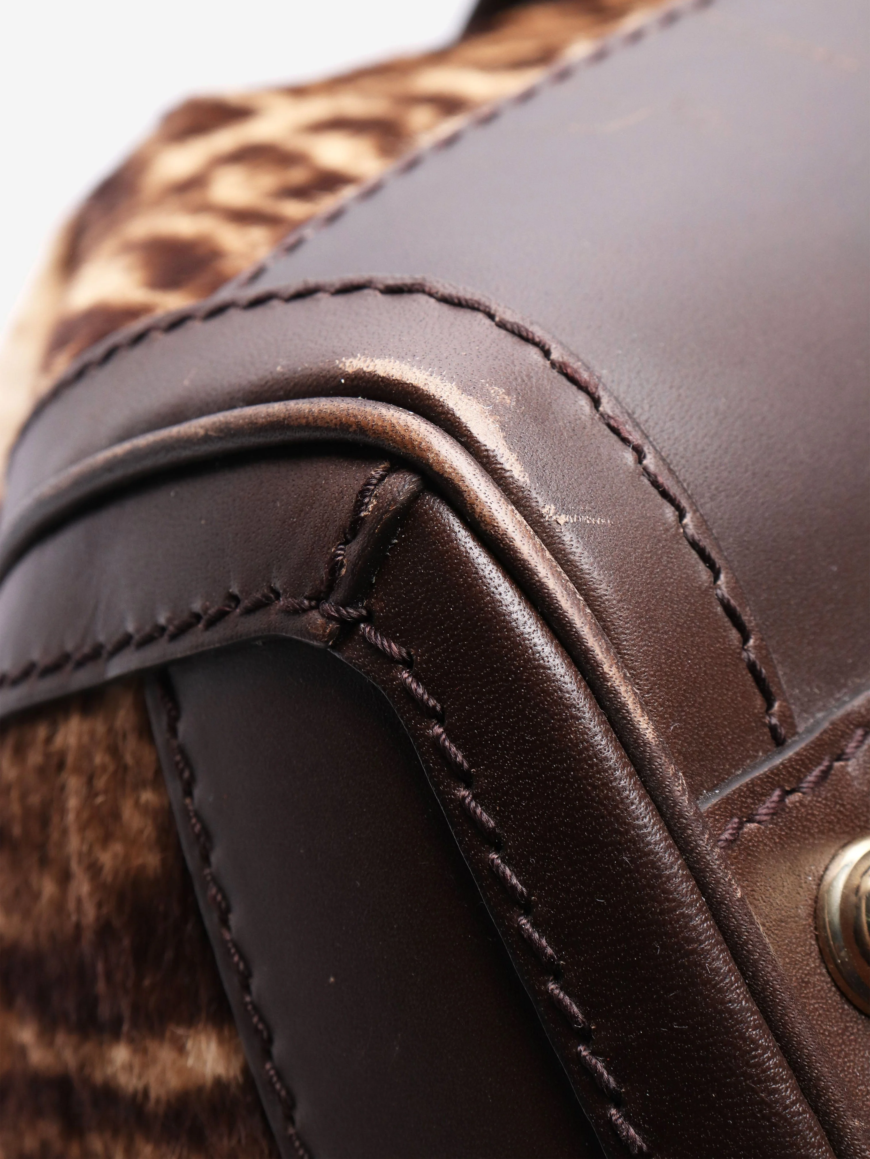 Brown ponyhair Heritage shoulder bag - Image 7