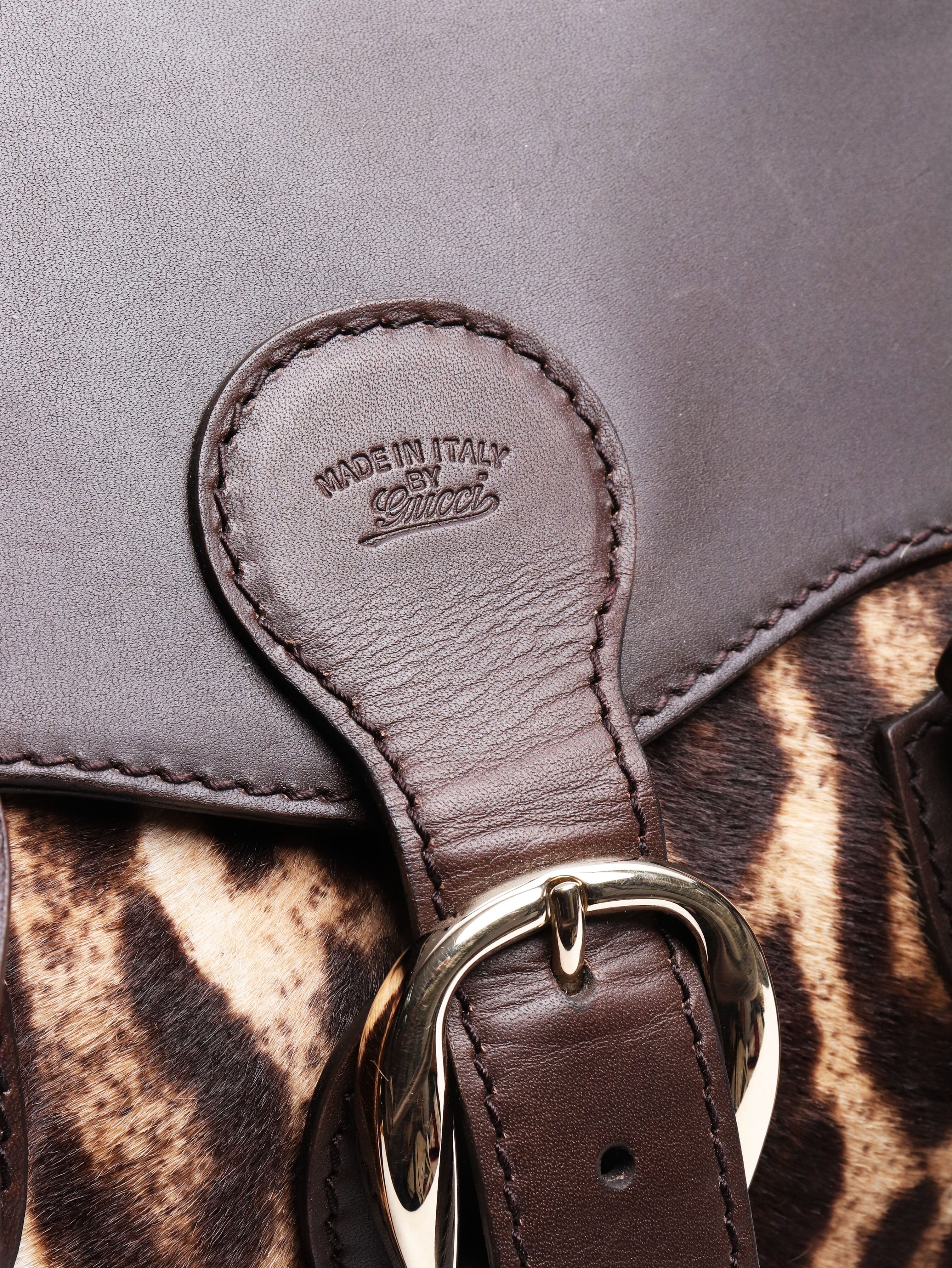 Brown ponyhair Heritage shoulder bag - Image 9