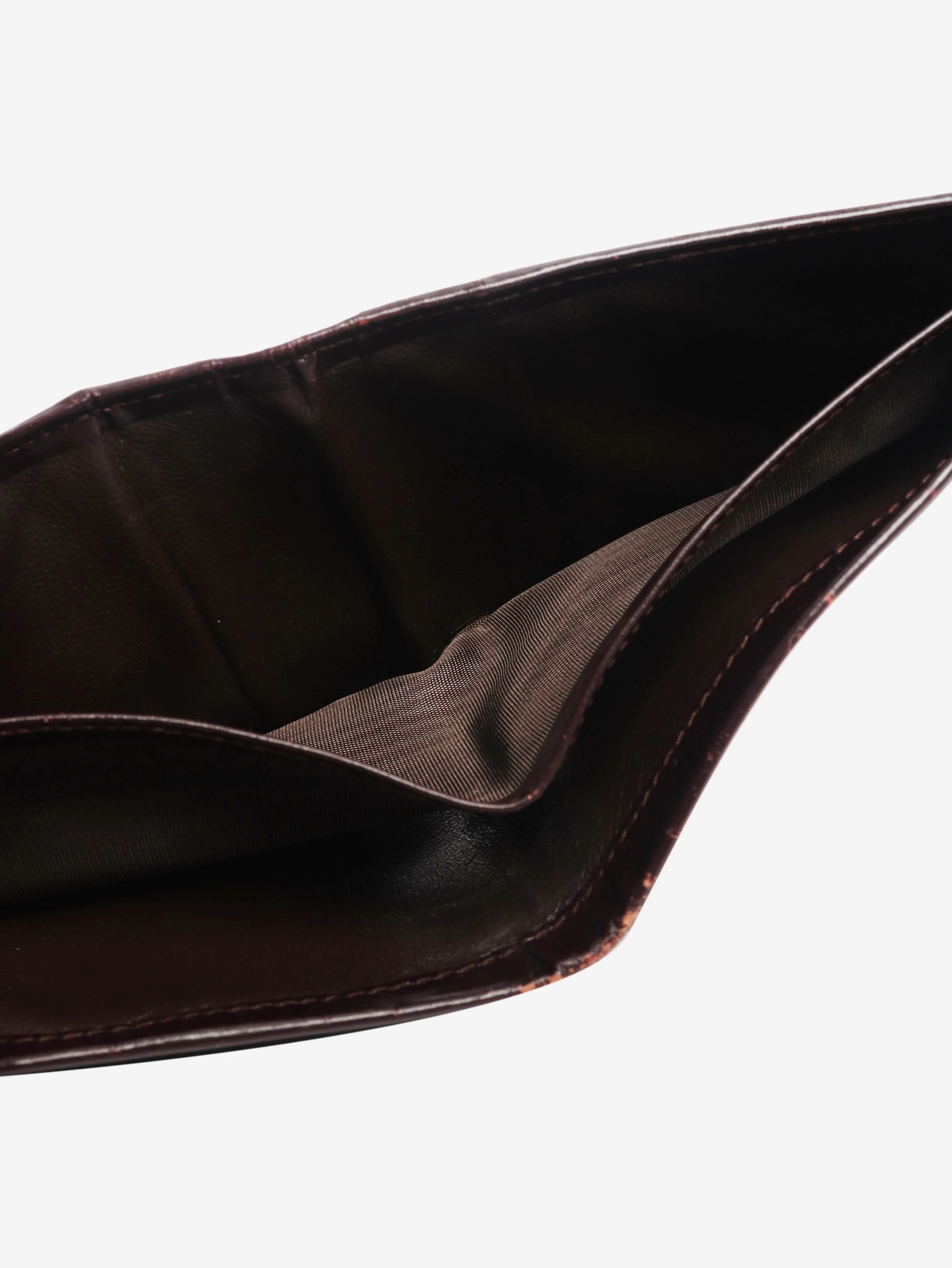 Dark brown leather bifold wallet - Image 5