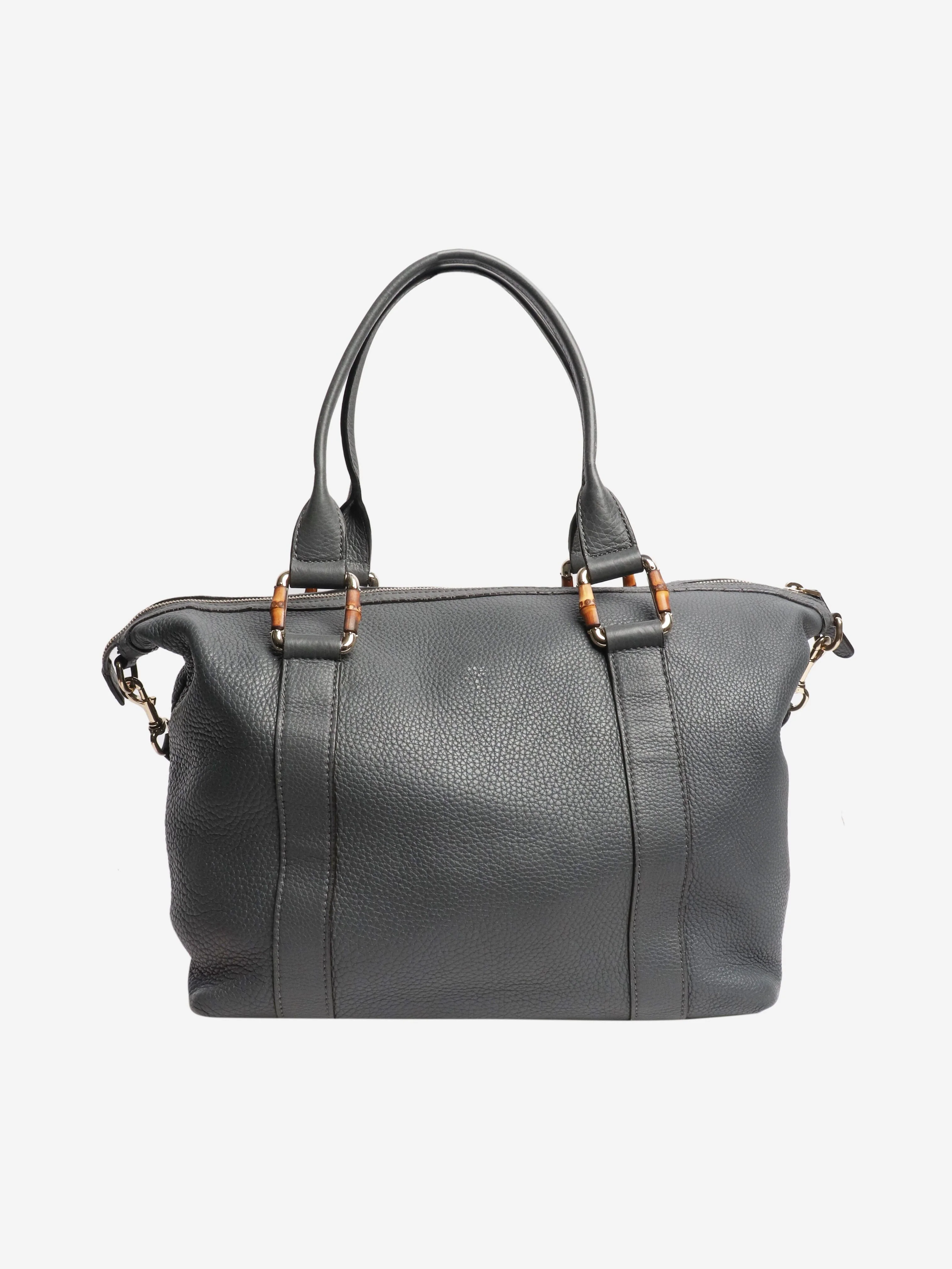 Grey 2 way tote bag - Image 3