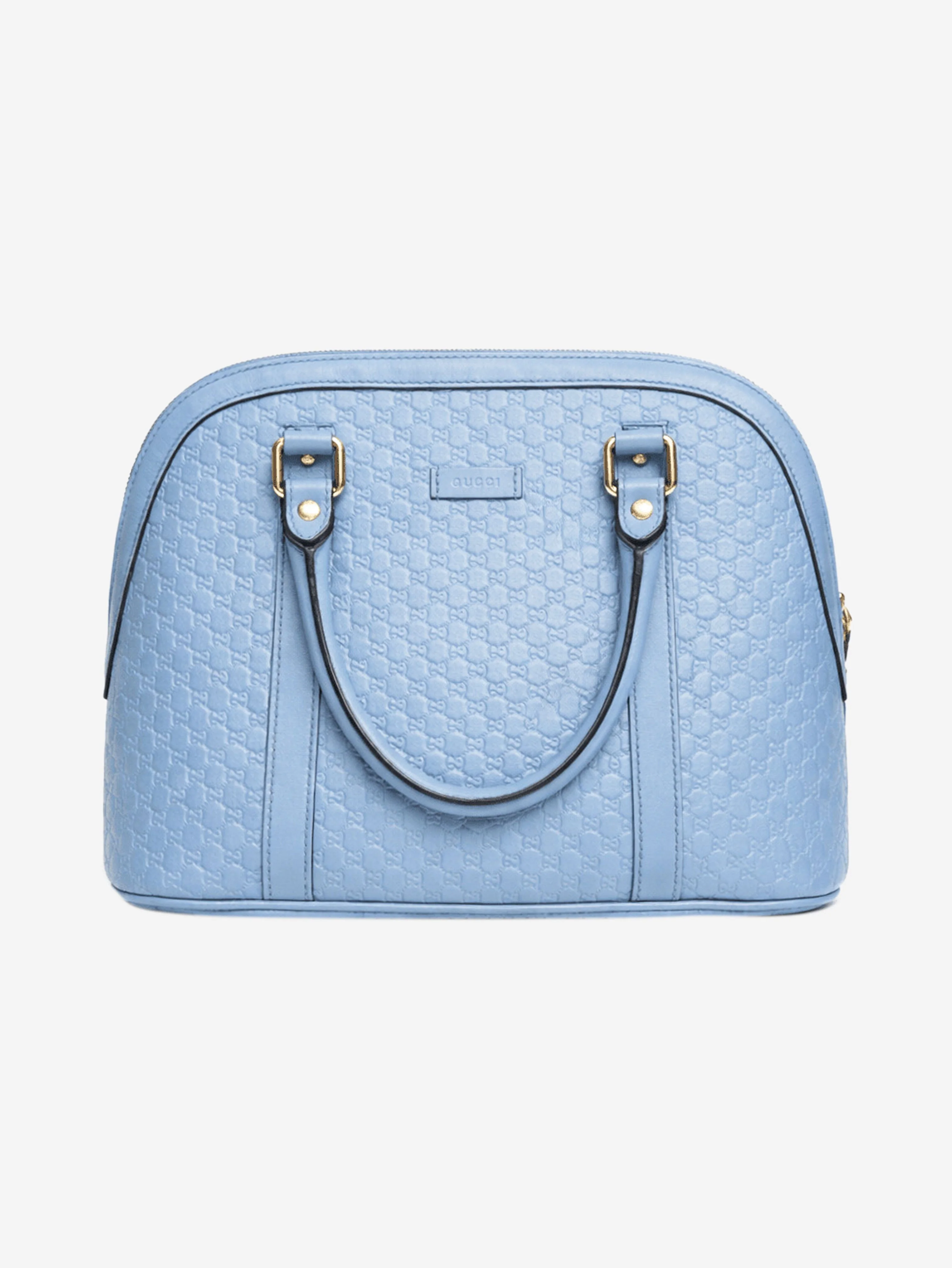 Light blue Micro Guccissima 2way bag