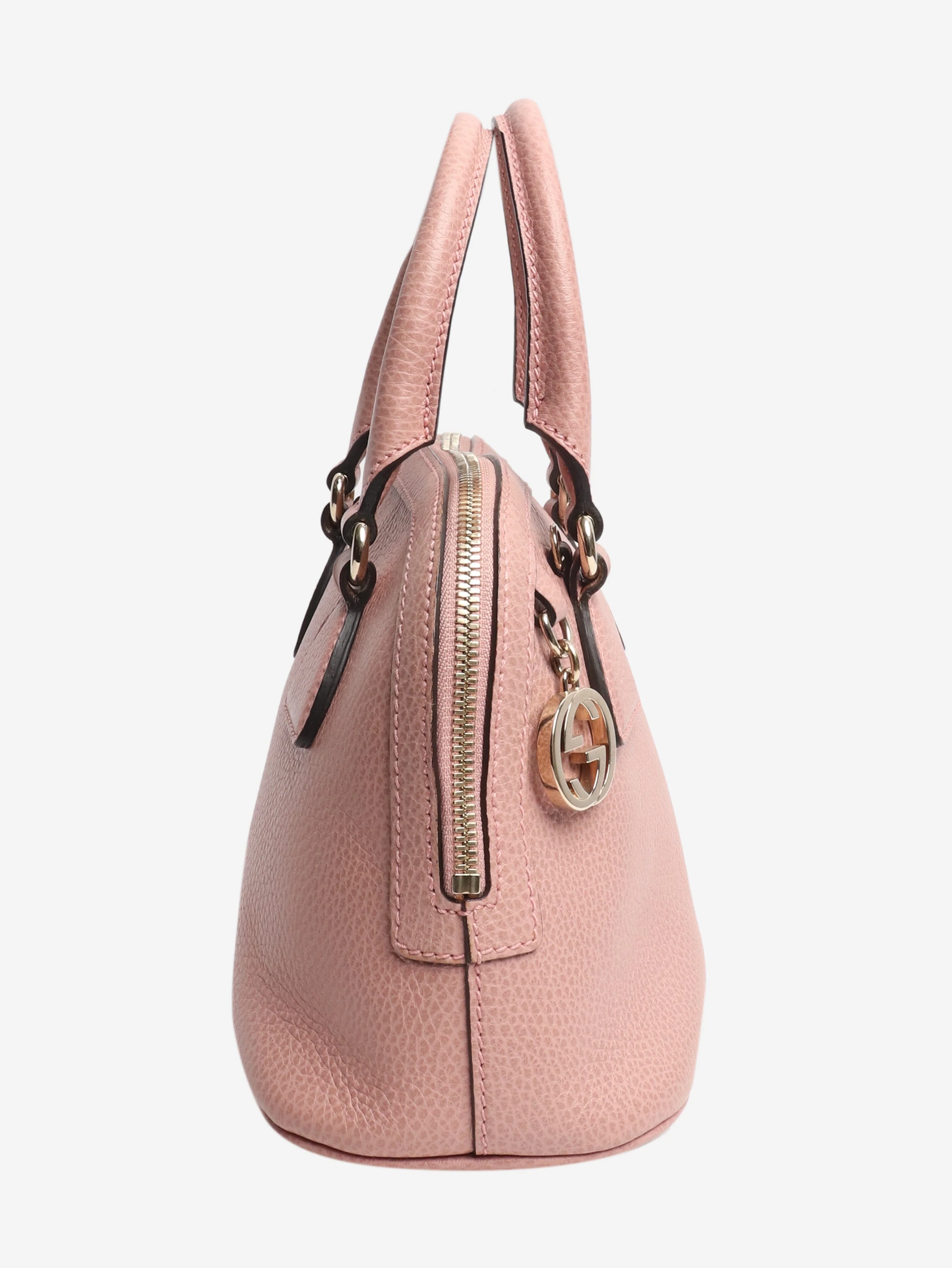 Pink leather 2way bag - Image 2