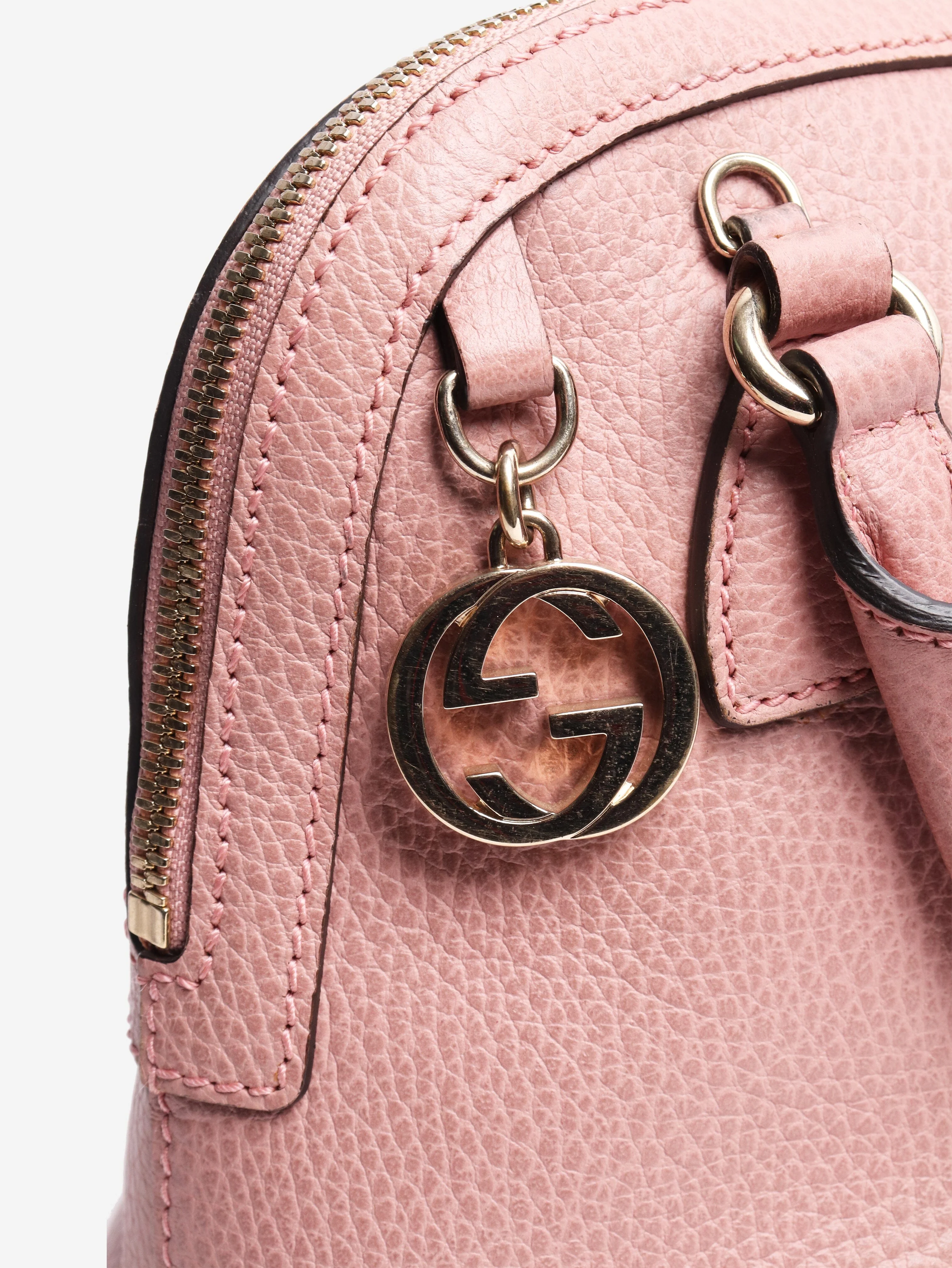 Pink leather 2way bag - Image 5