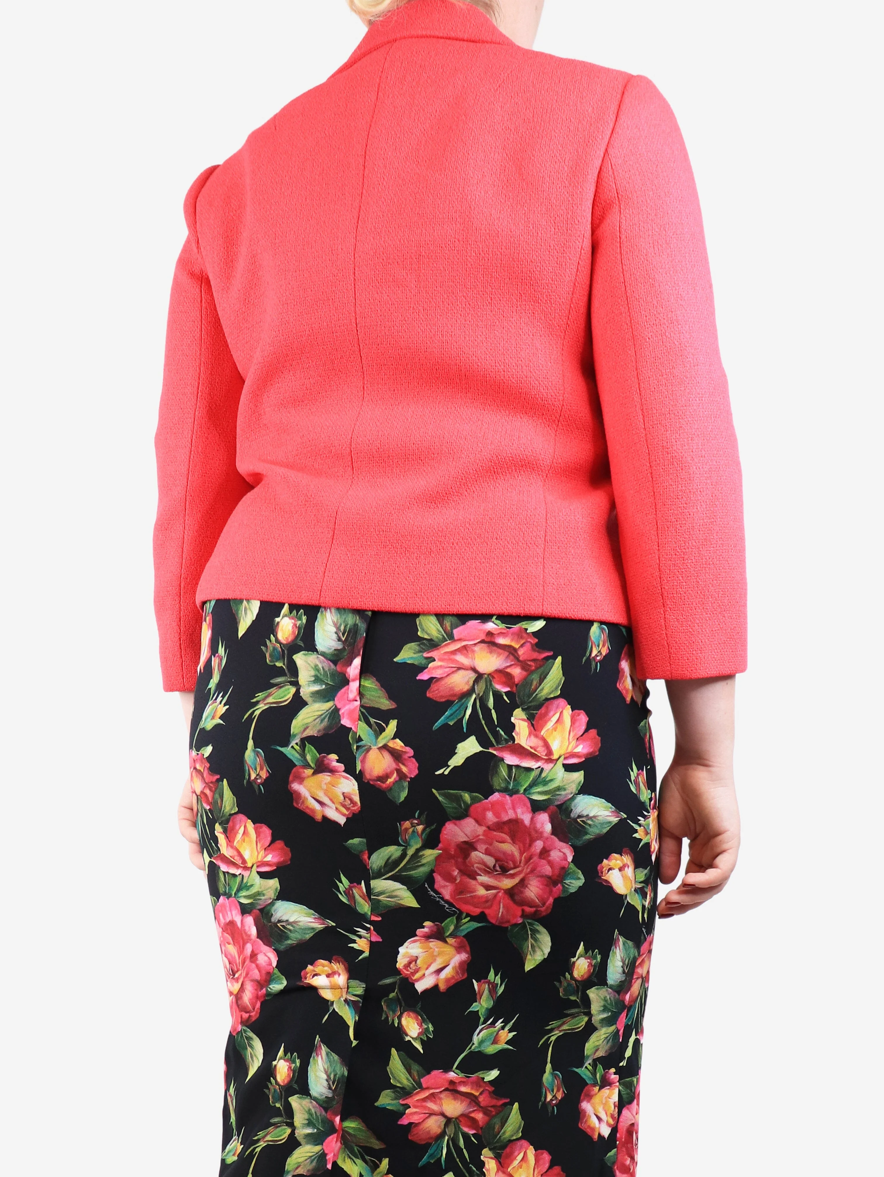 Pink single-breasted jacket - size UK 12 - Image 2