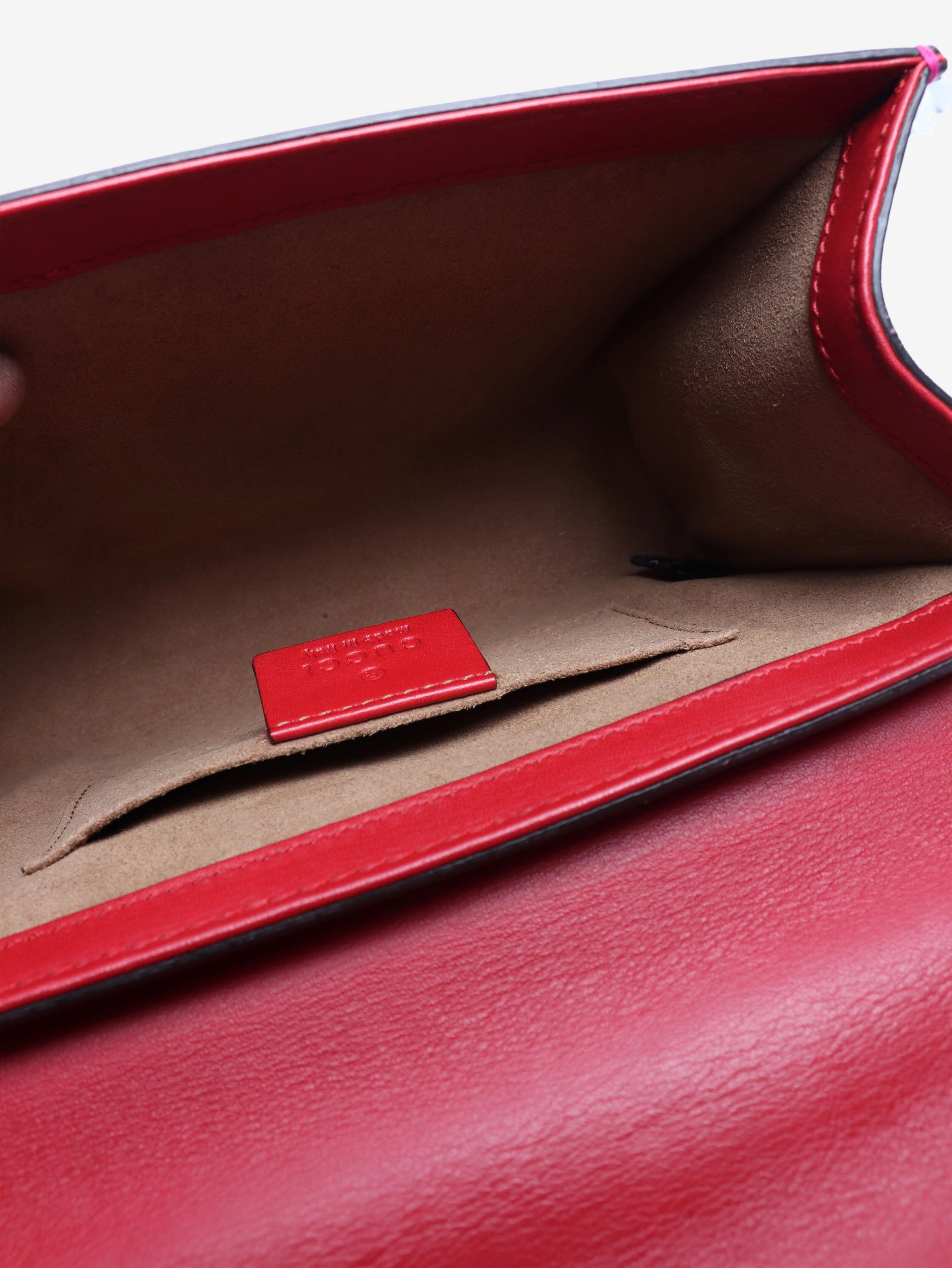 Red and pink Padlock shoulder bag - Image 4