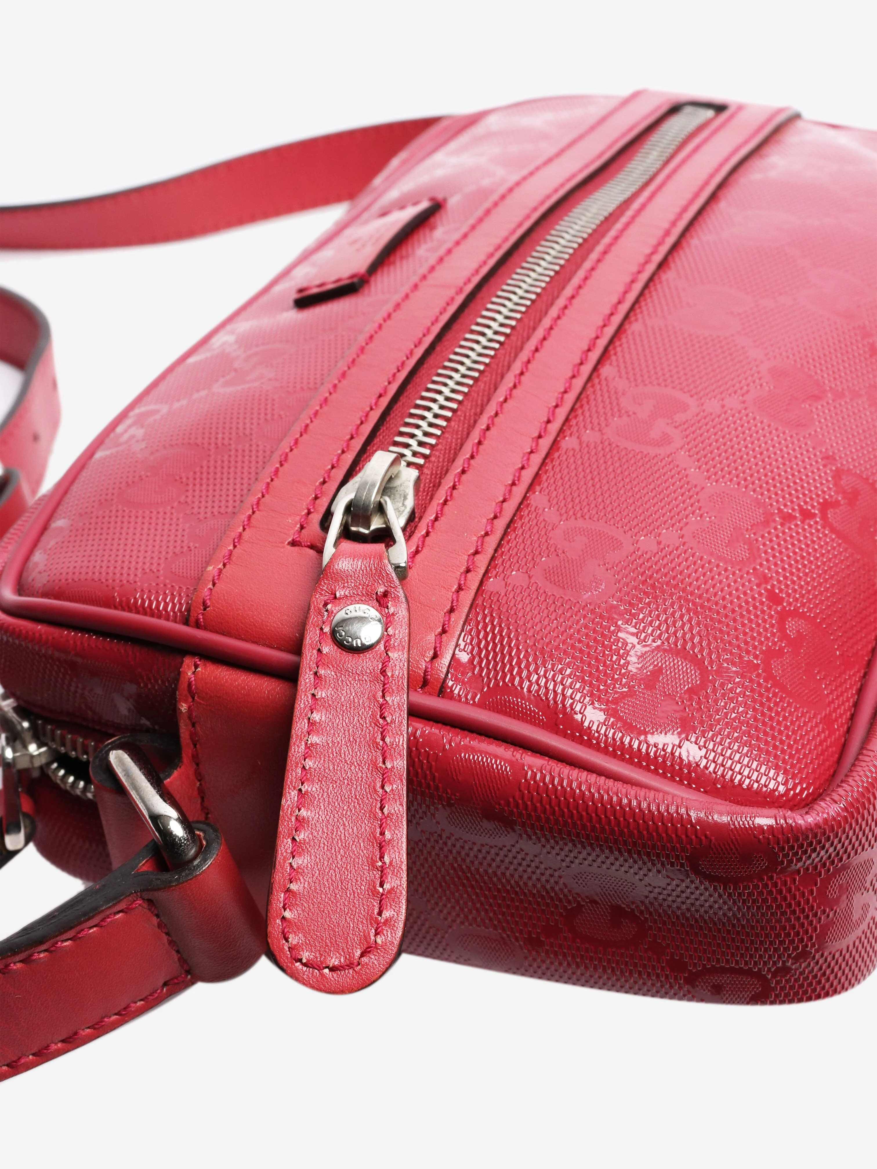 Red GG coated canvas bag - Image 3