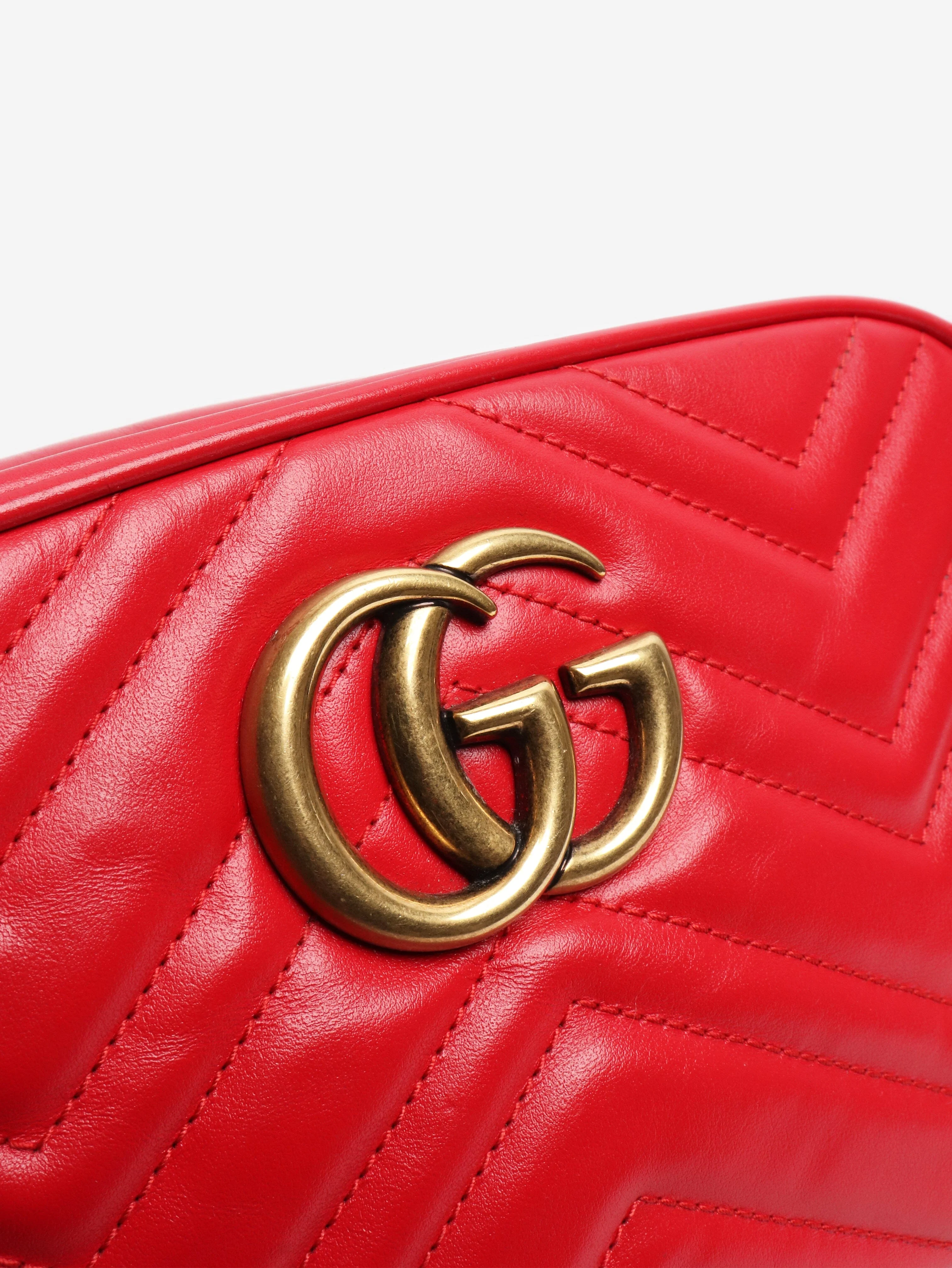 Red GG Marmont camera bag - Image 5