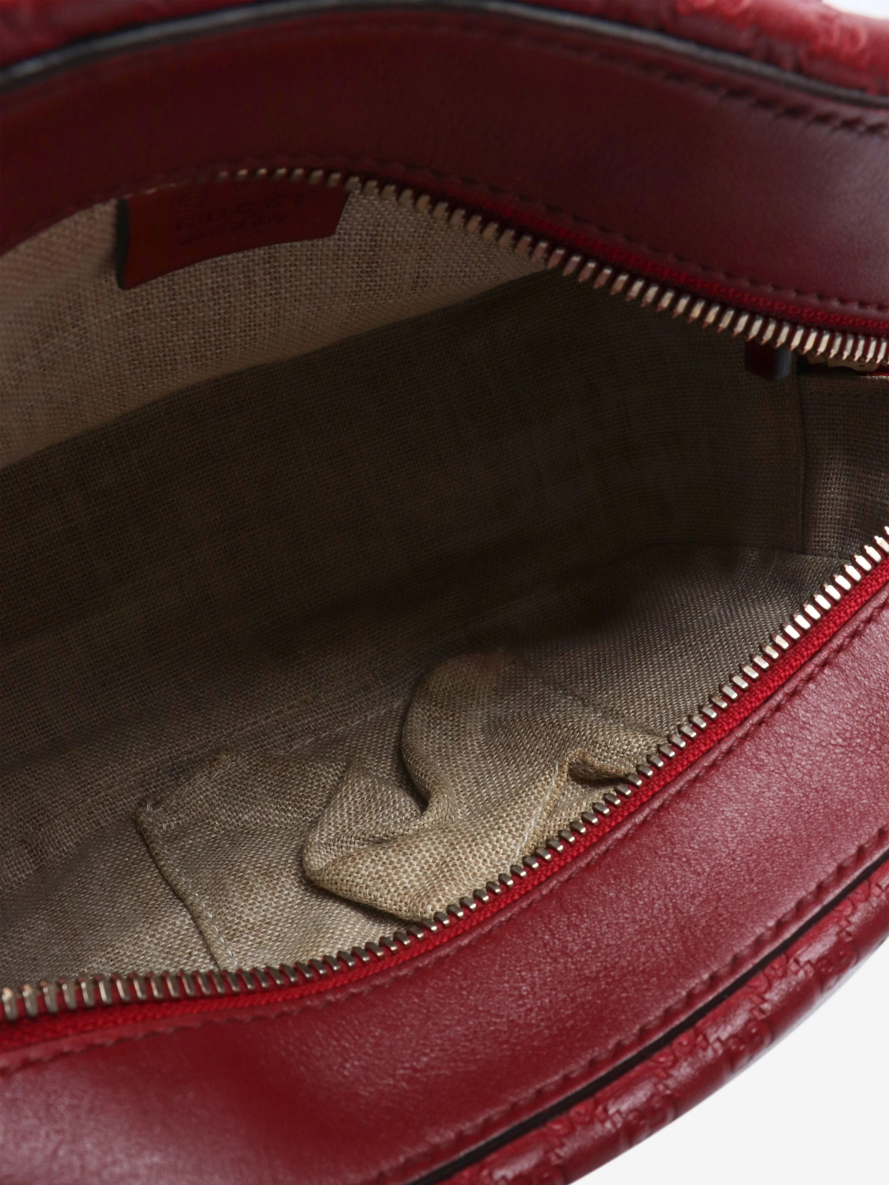 Red Micro Guccissima leather shoulder bag - Image 6