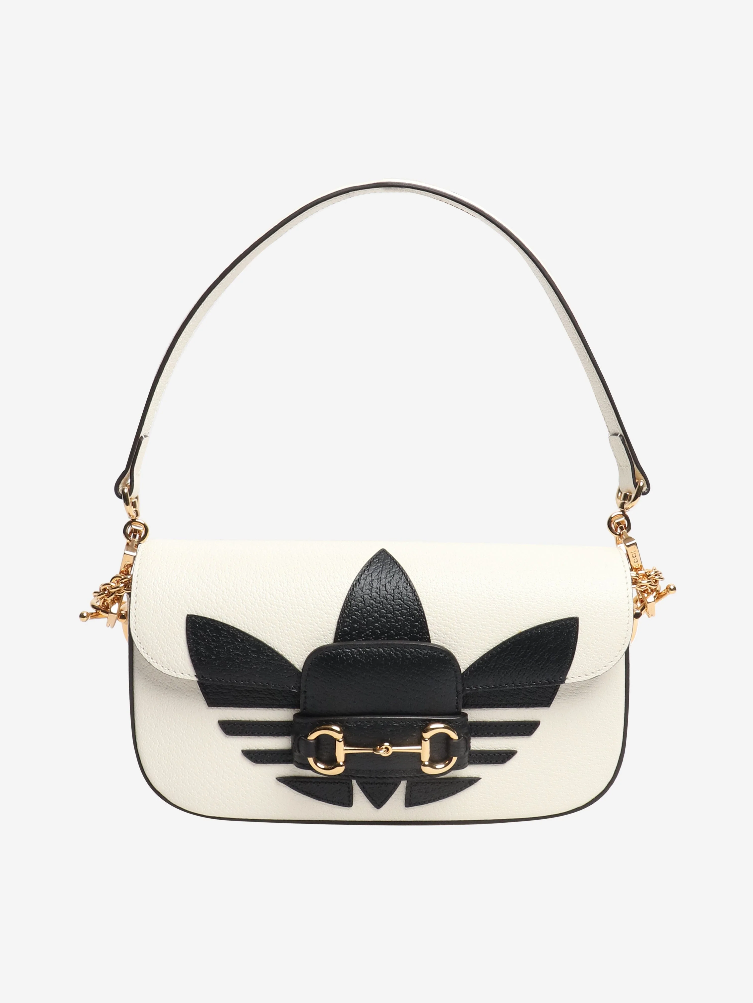 White Horsebit leather crossbody bag