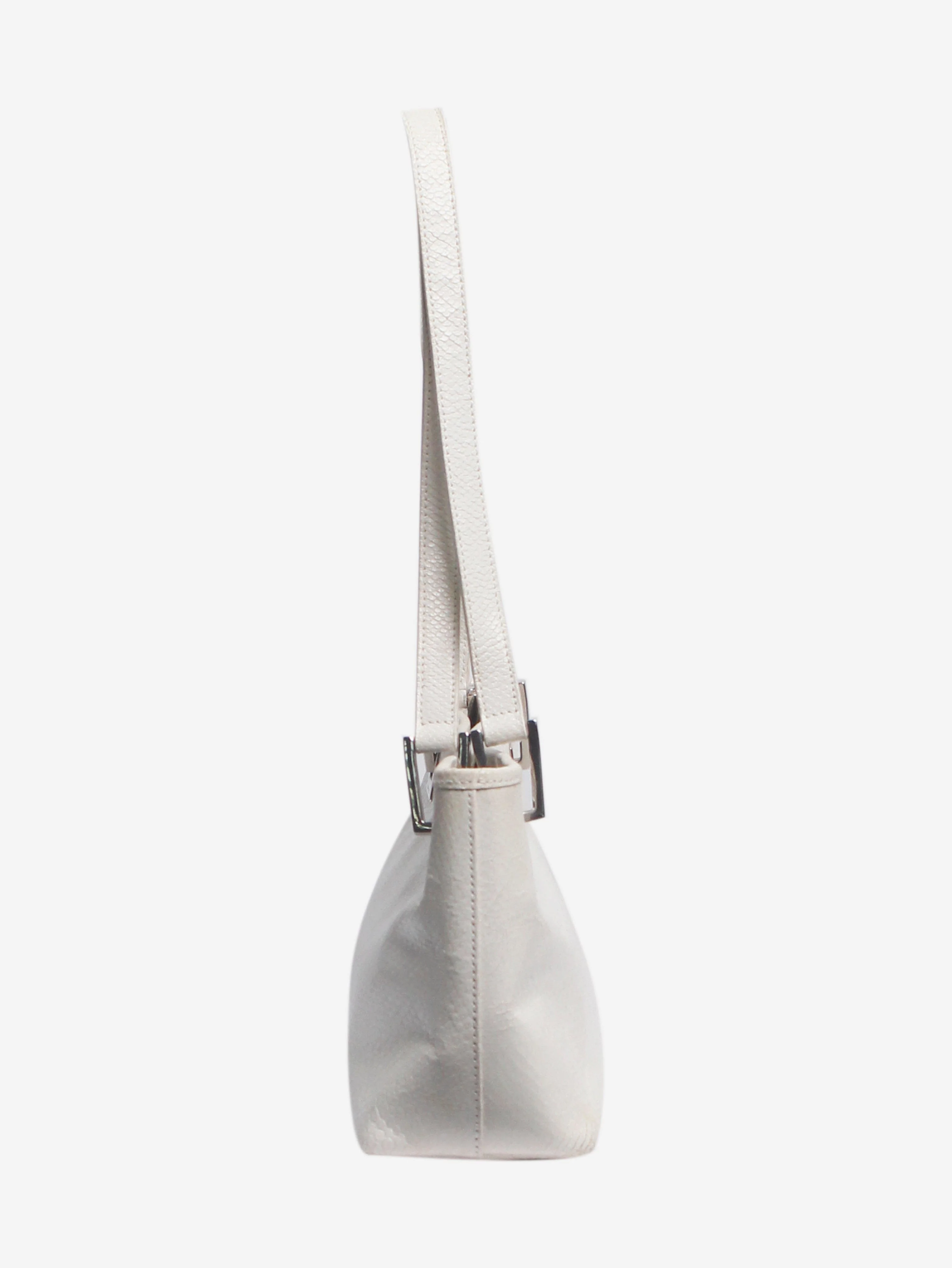 White snakeskin effect bag - Image 2