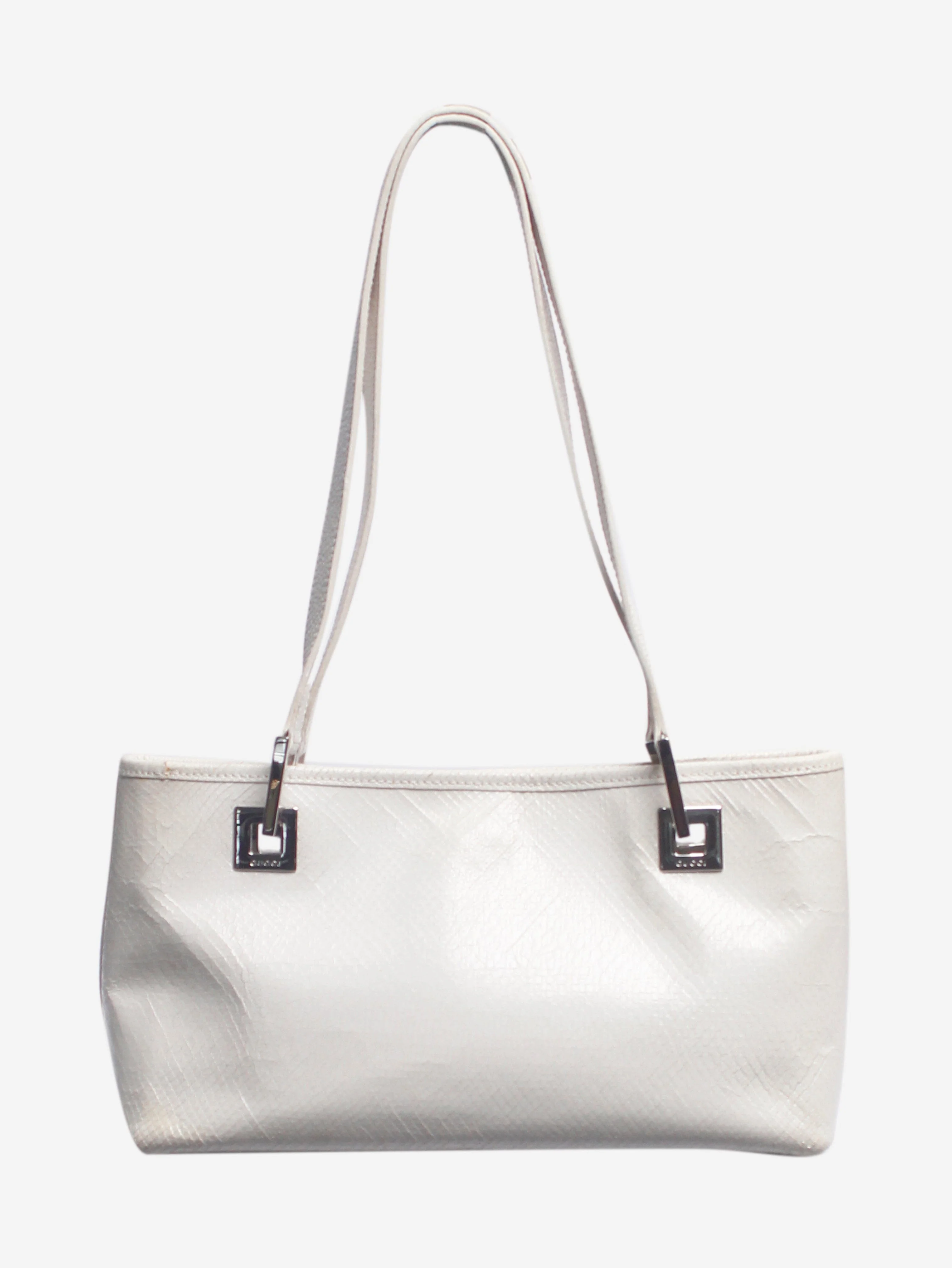 White snakeskin effect bag - Image 3