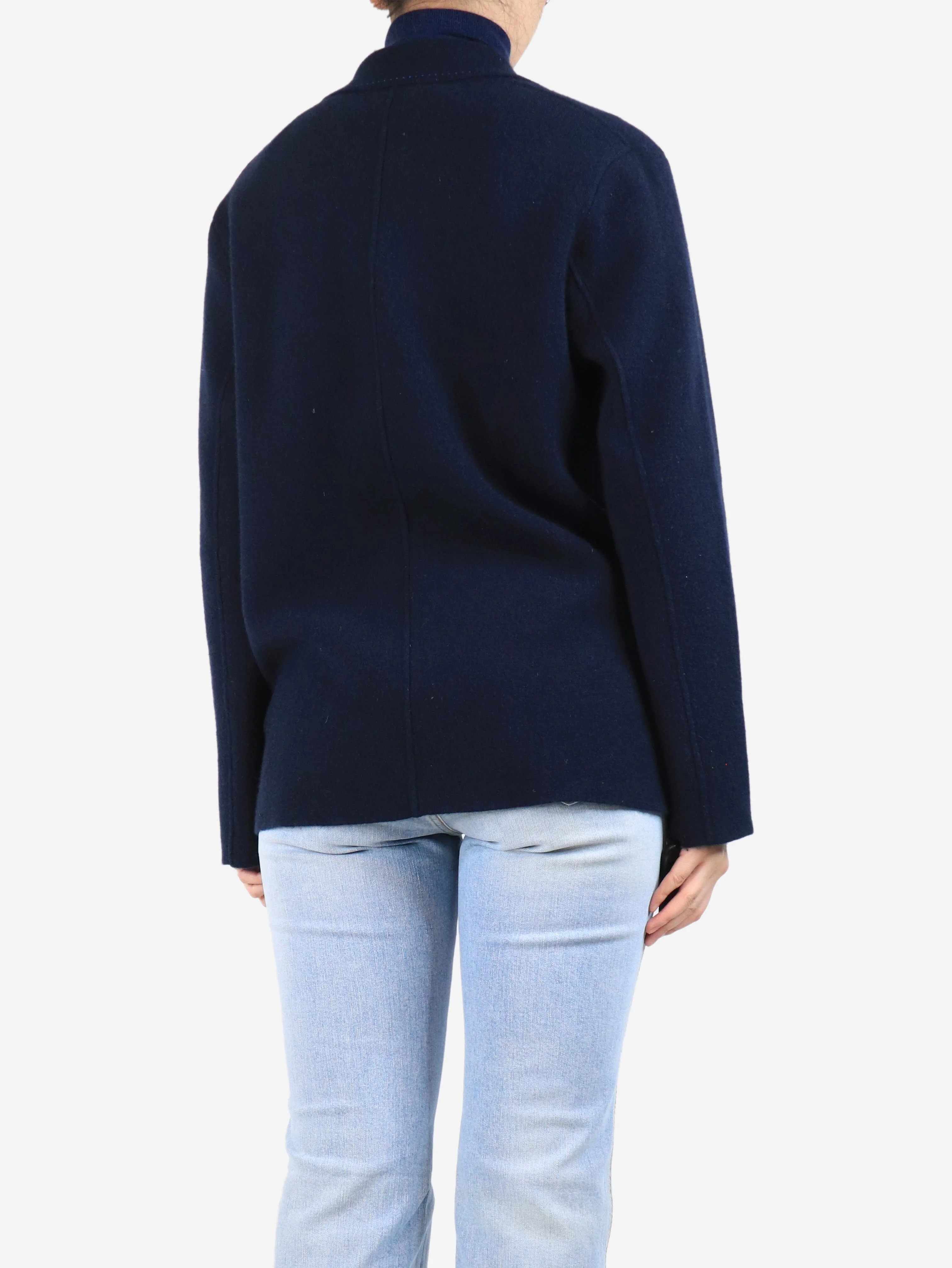 Navy cashmere cardigan - size S - Image 2