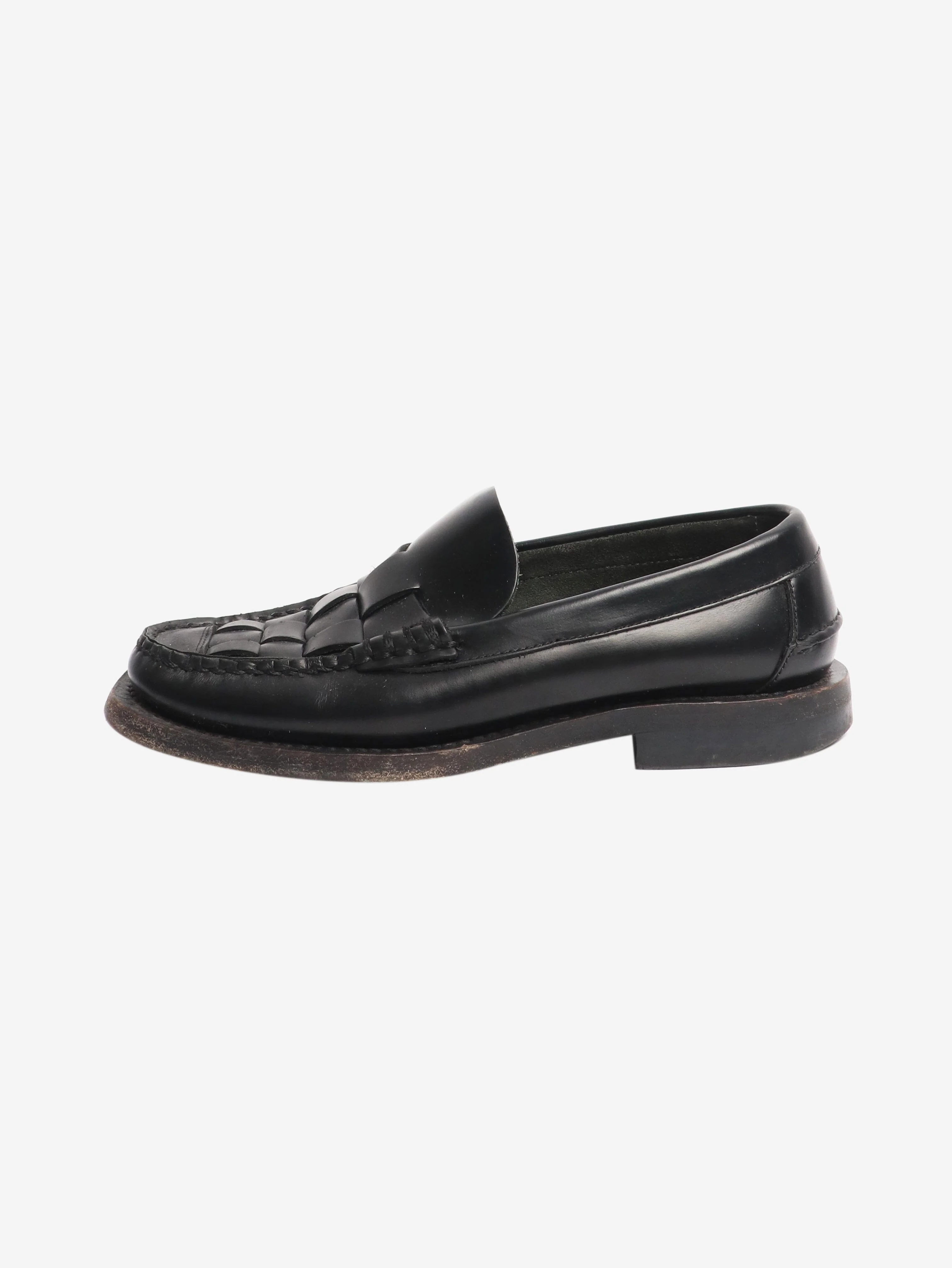 Black woven loafers - size EU 37 (UK 4)
