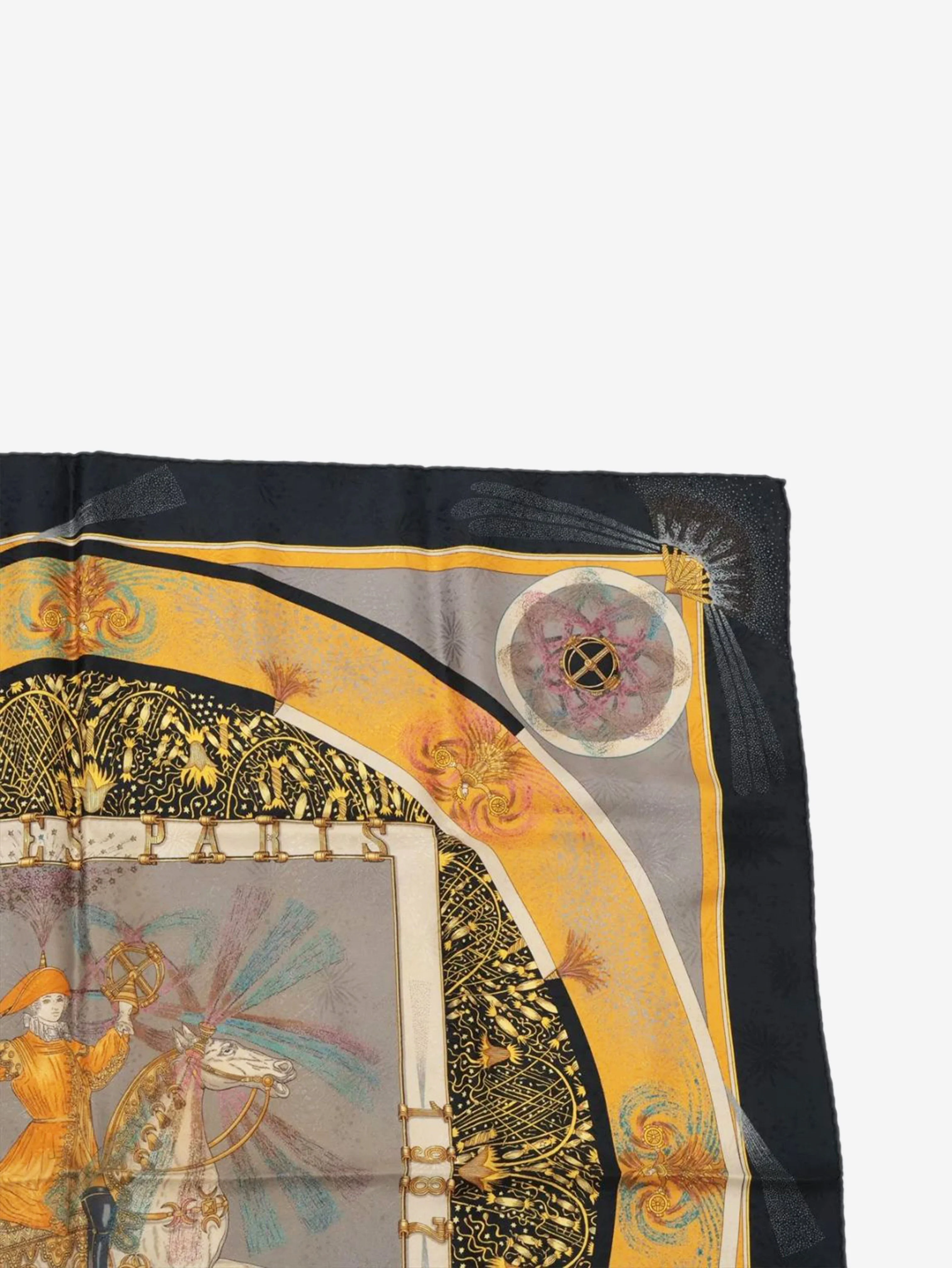 Black Feux D'Artifice silk scarf - Image 3