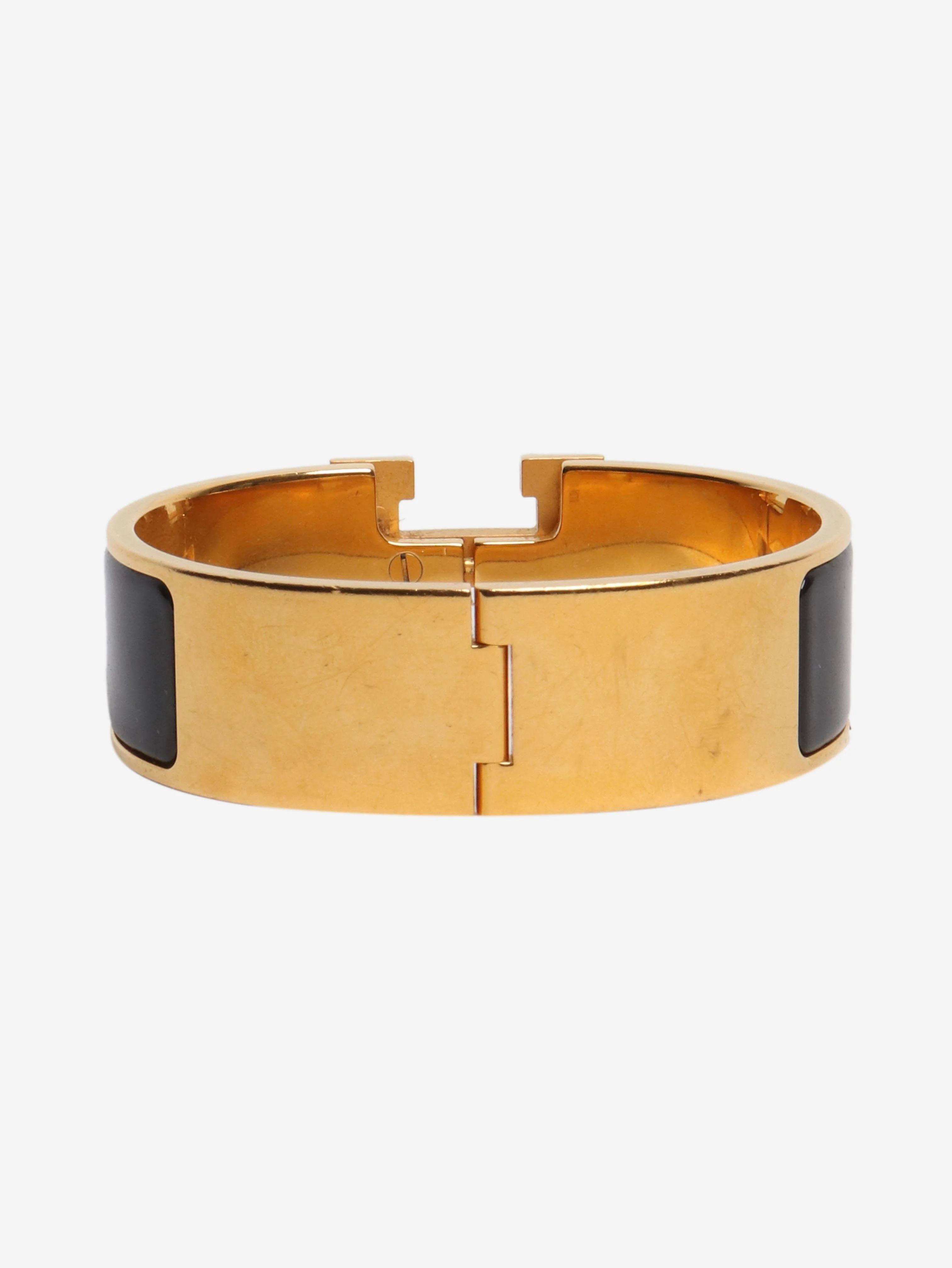 Black and gold jumbo clic H bracelet - Image 3