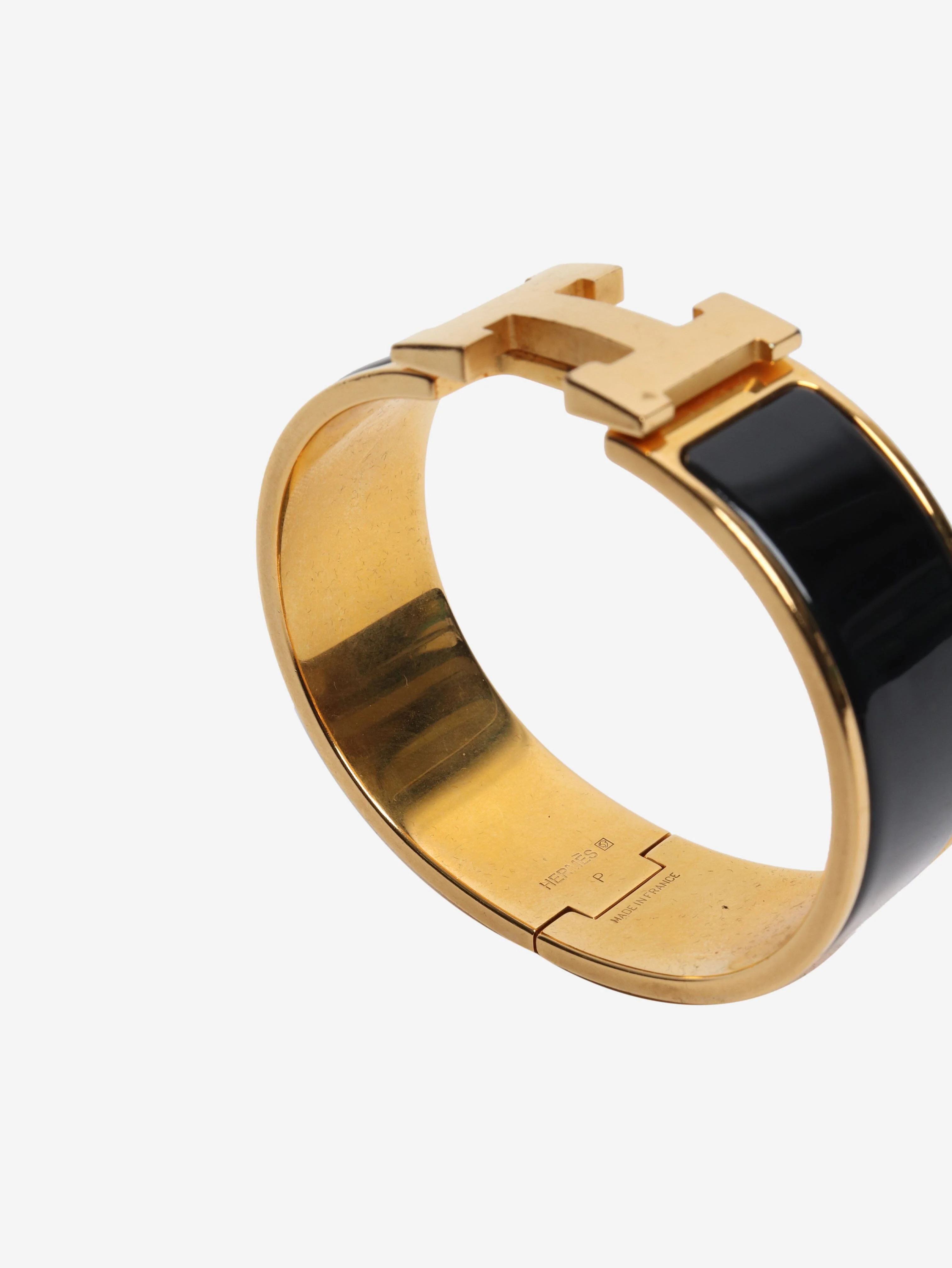 Black and gold jumbo clic H bracelet - Image 5